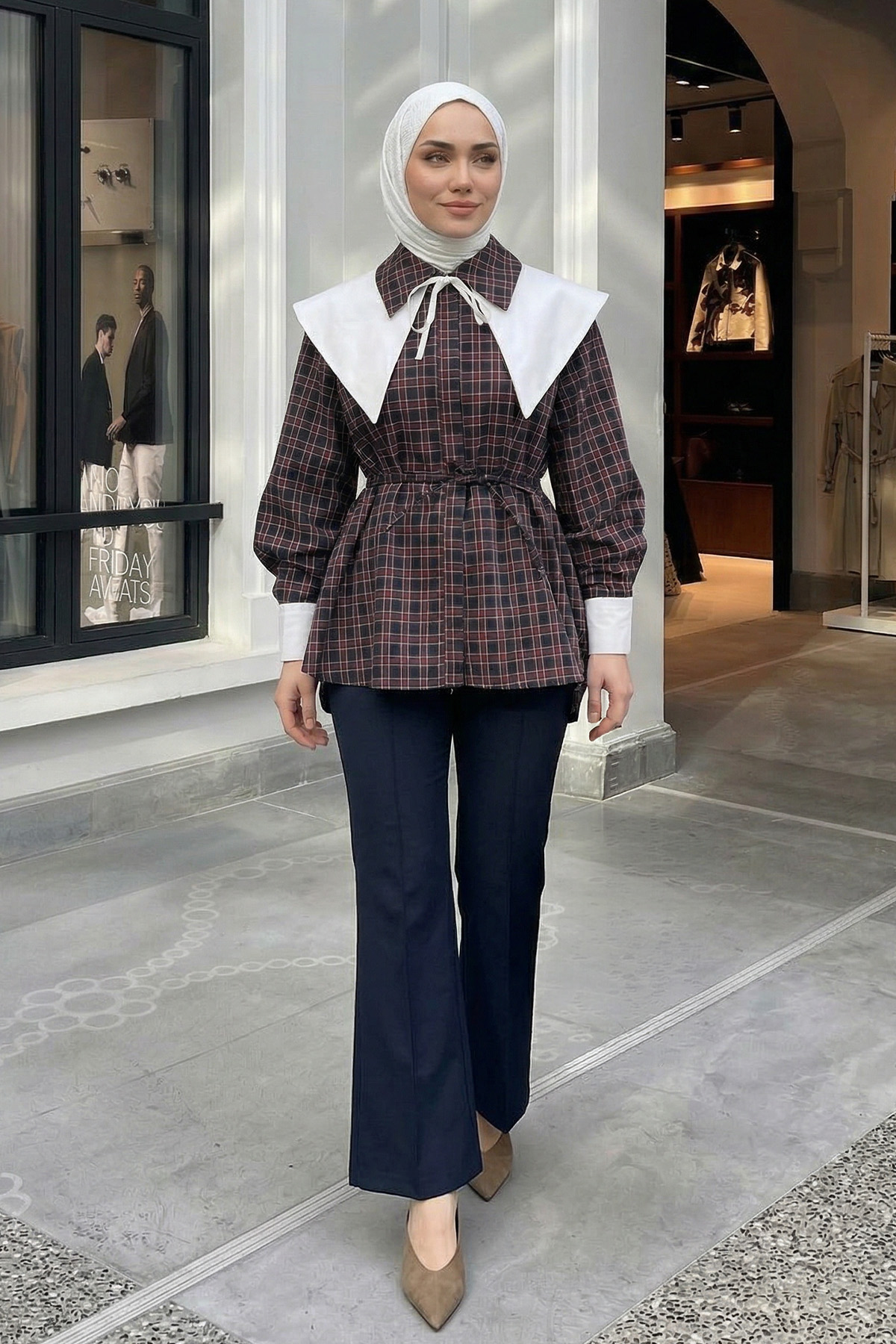 Çıkarılabilir Yaka Gömlek Y0129 - LACİVERT |  