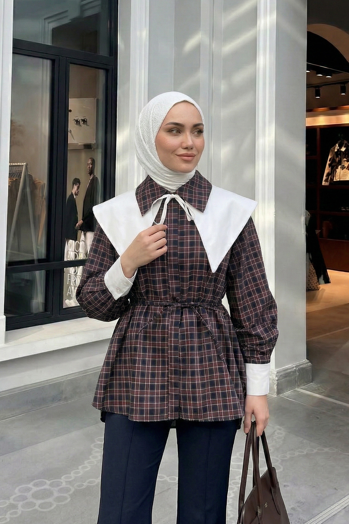 Çıkarılabilir Yaka Gömlek Y0129 - LACİVERT |  