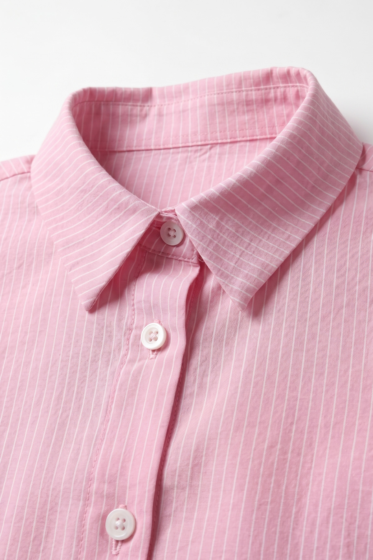 Modal Kumaş Çizgili Gömlek Y0139 - PEMBE |  