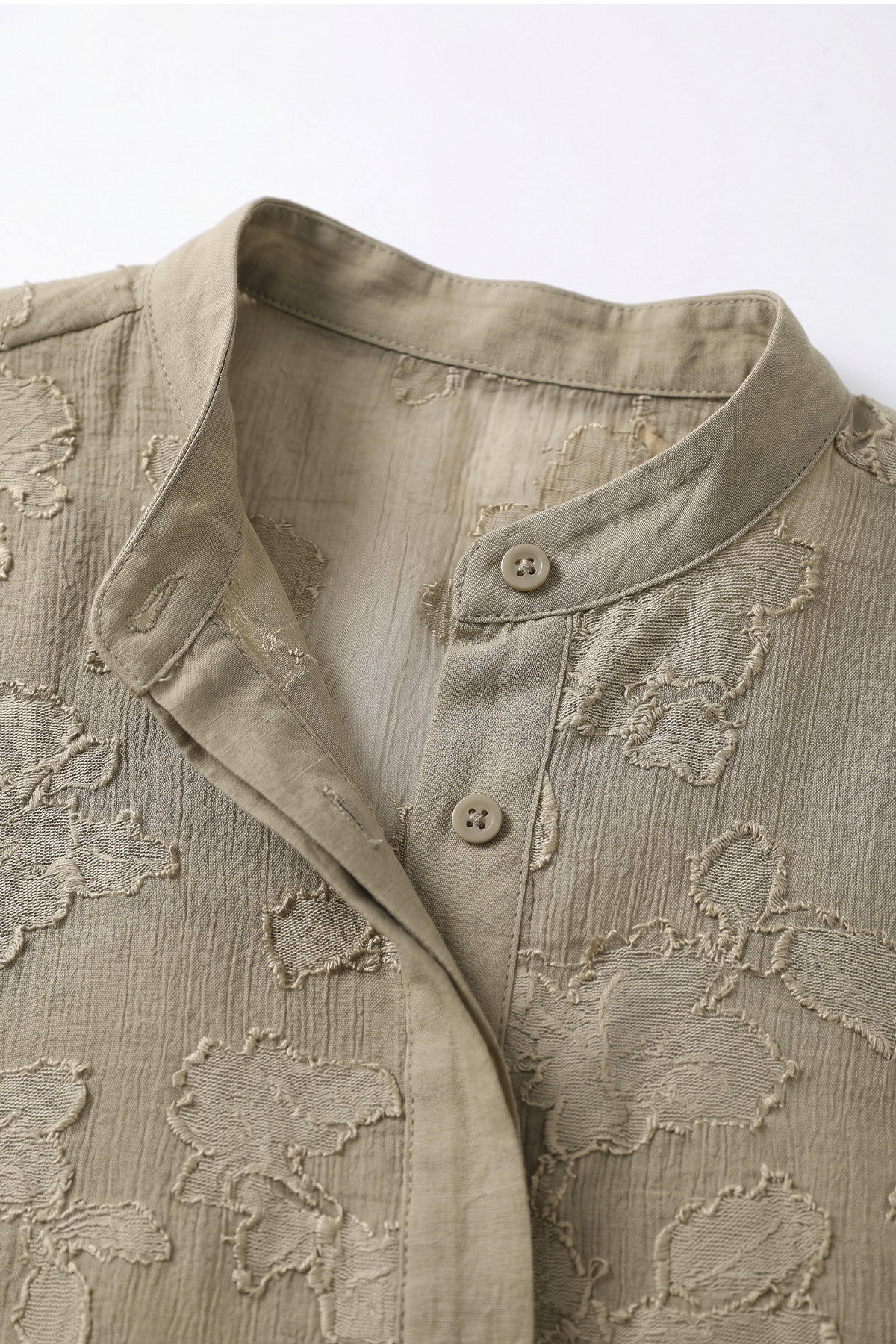 Garnili Midi Gömlek Y0138 - AÇIK HAKİ |  