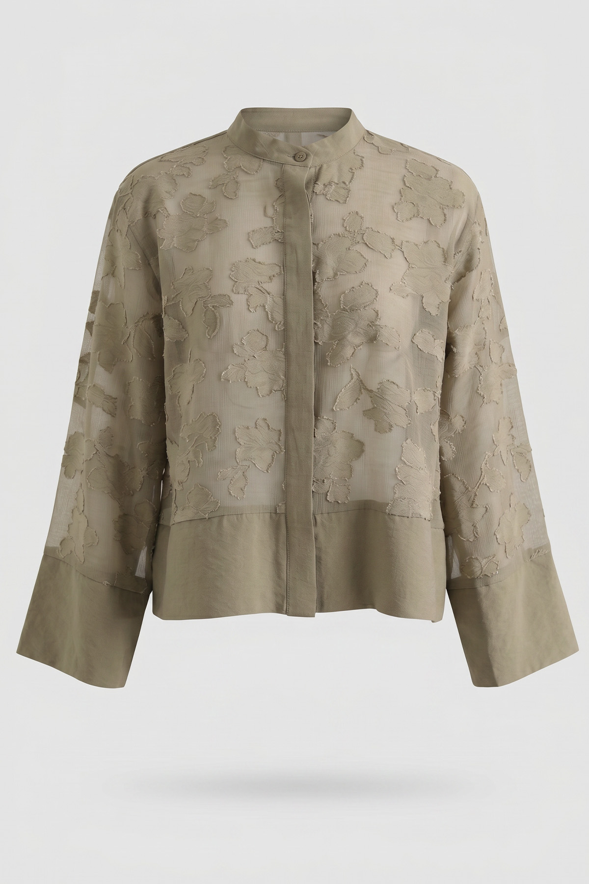 Garnili Midi Gömlek Y0138 - AÇIK HAKİ |  