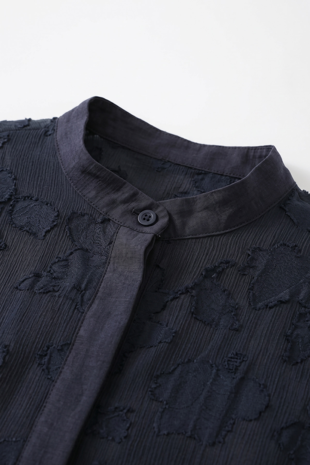 Garnili Midi Gömlek Y0138 - LACİVERT |  