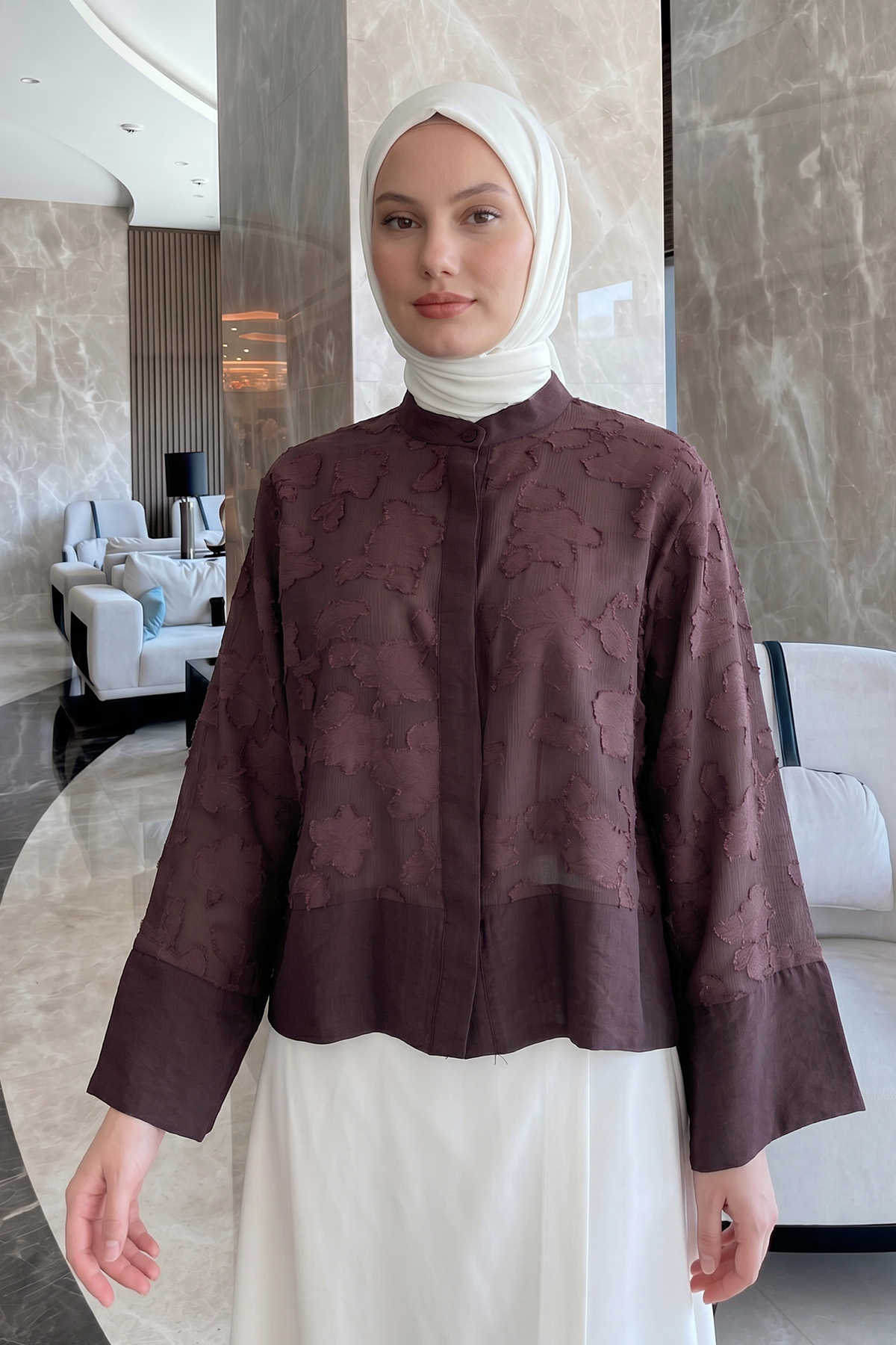 Garnili Midi Gömlek Y0138 - MÜRDÜM |  