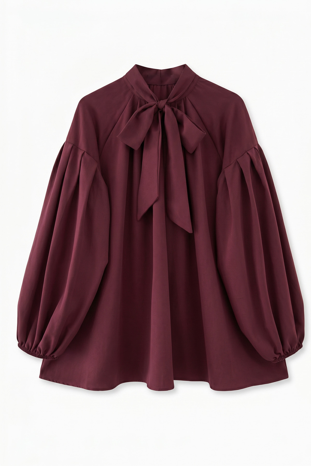 Reglan Kol Fiyonk Yakalı Tunik 3003 - BORDO |  