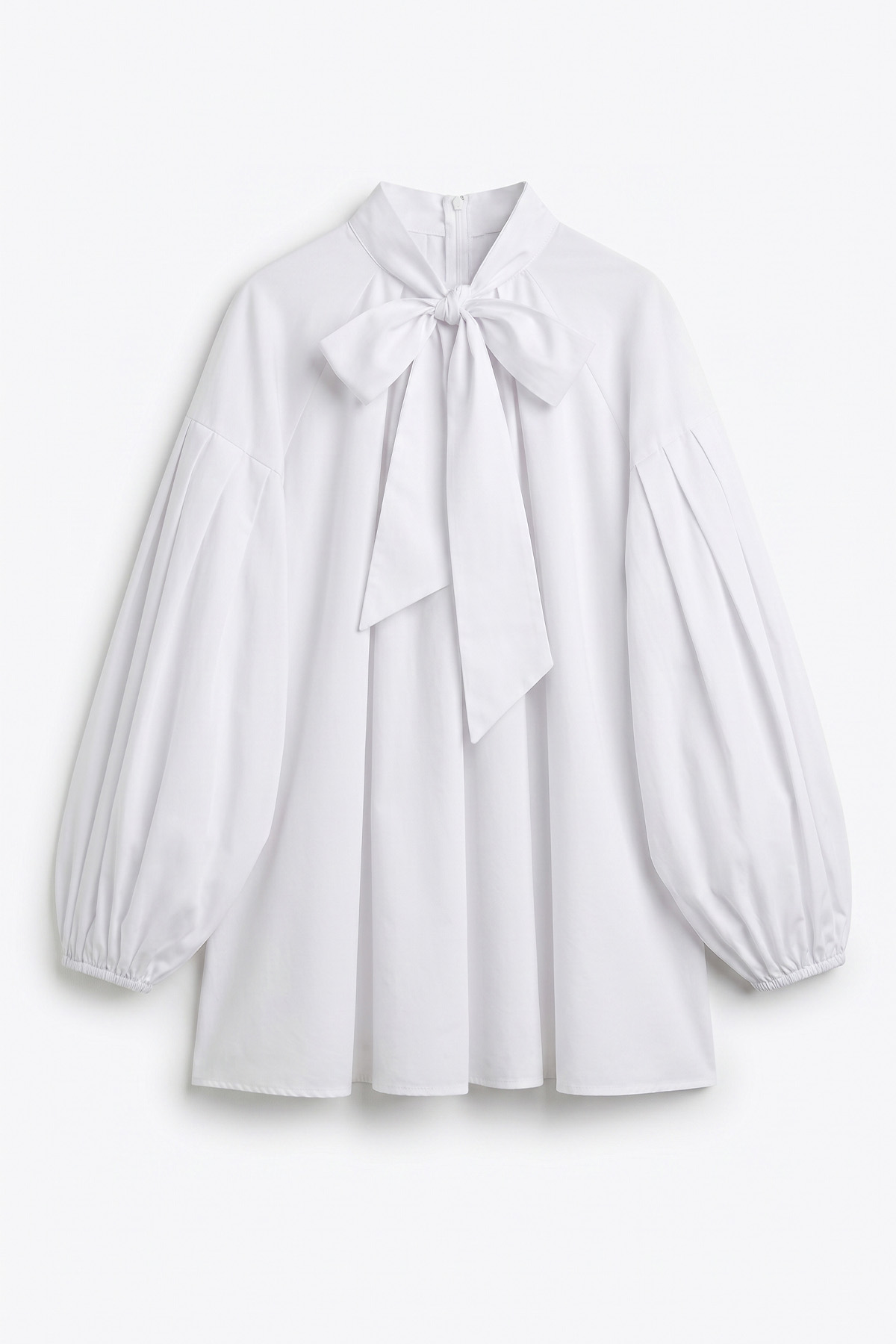 Reglan Kol Fiyonk Yakalı Tunik 3003 -  BEYAZ |  