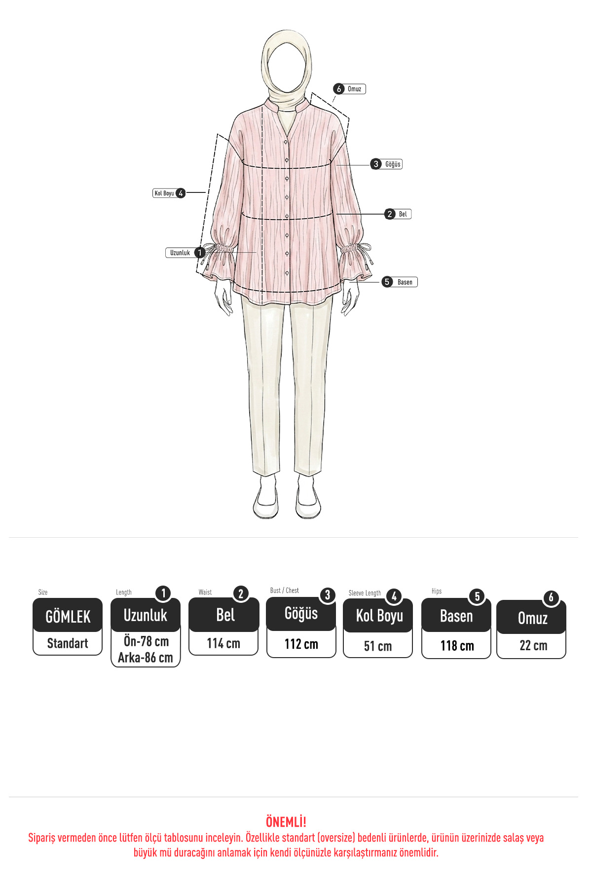 Degaje Yaka Çizgili Gömlek Y0121 - AÇIK PEMBE |  
