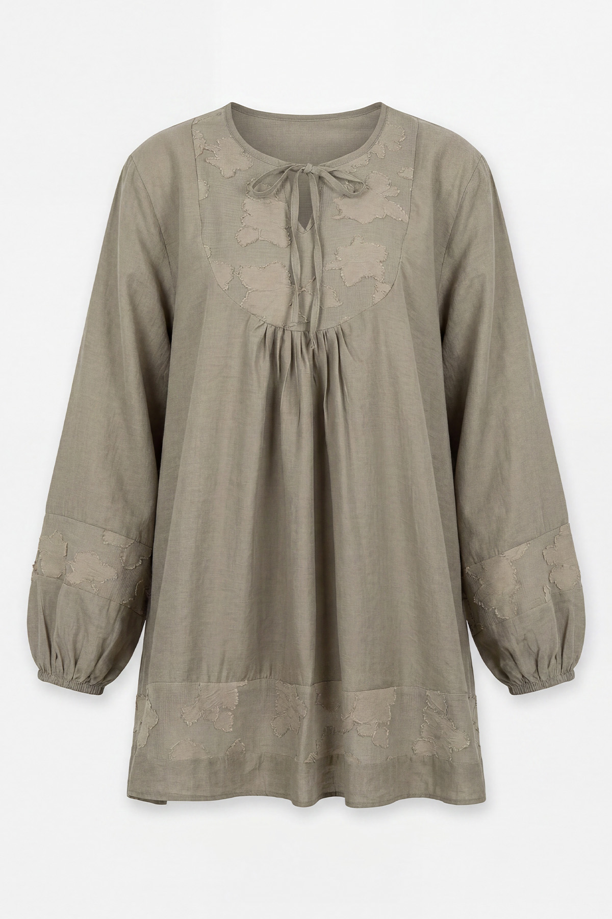 Jakar Detaylı Tunik Y0124 - AÇIK HAKİ |  