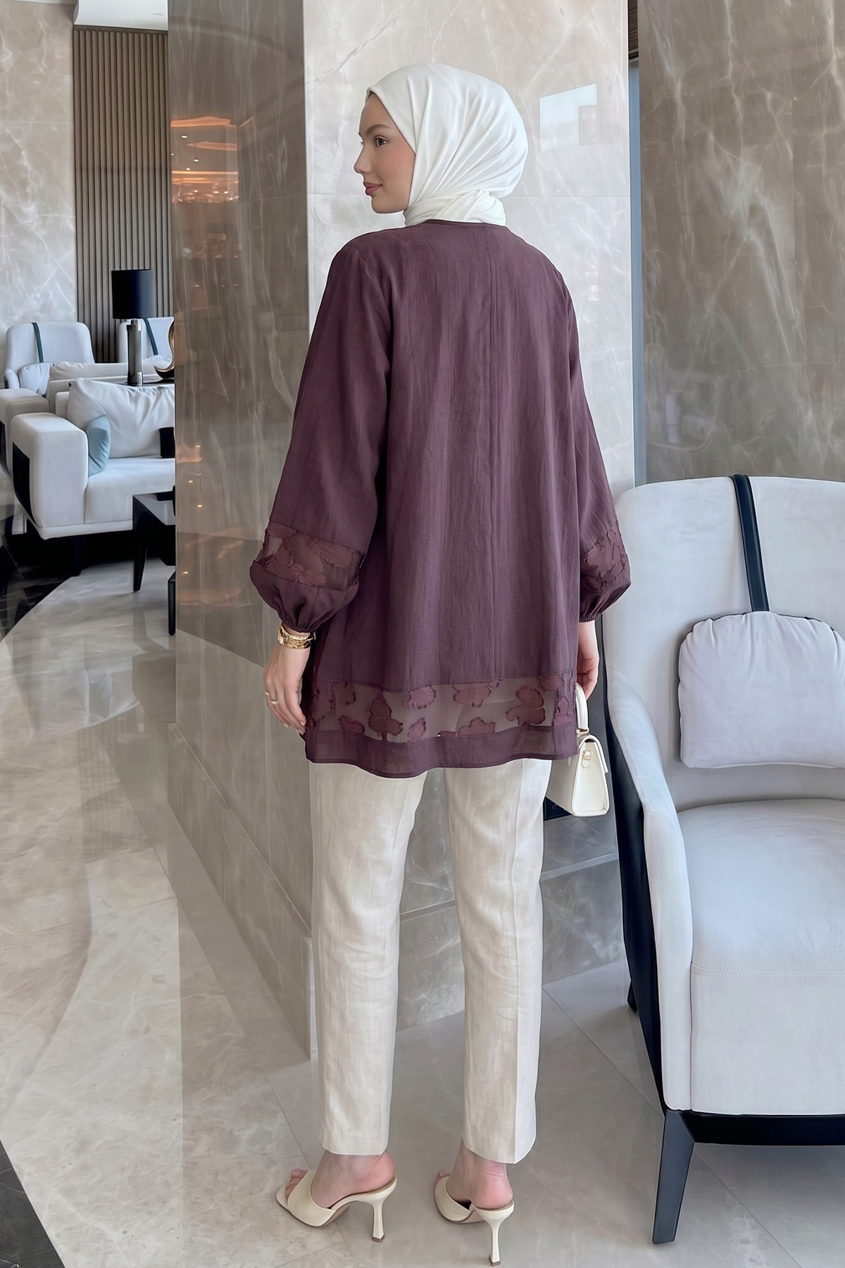 Jakar Detaylı Tunik Y0124 - MÜRDÜM |  