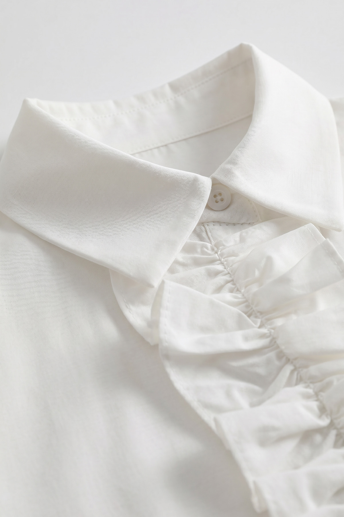 Önü Büzgülü Gömlek Y0125 - KREM |  