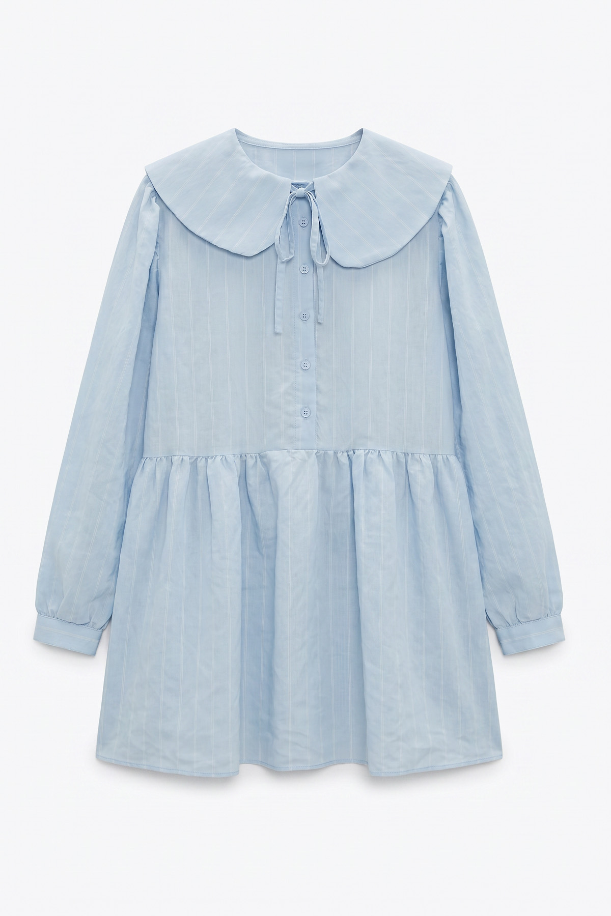Geniş Yakalı Tunik Y0140 - BEBE MAVİSİ |  