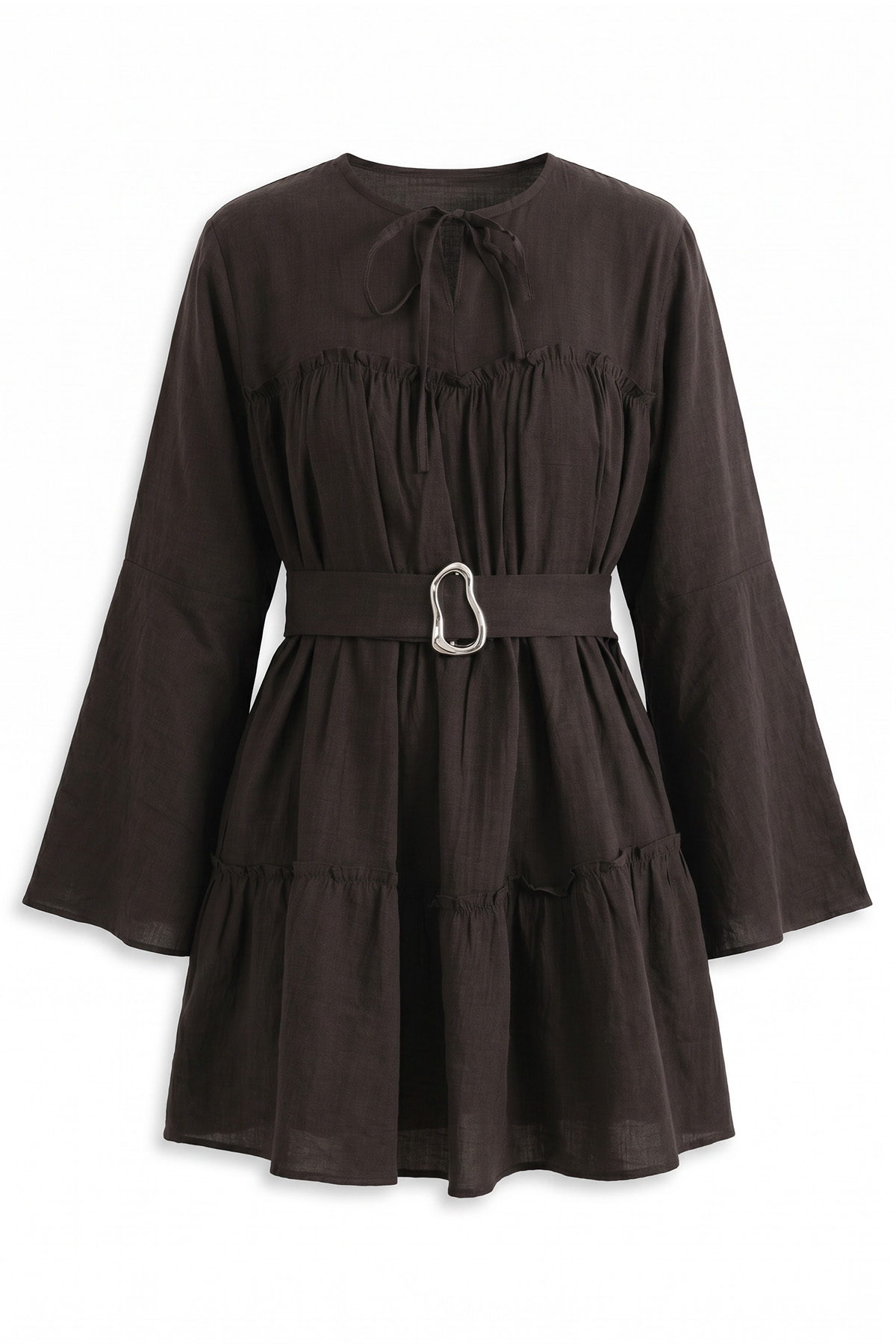 Toka Kemerli Tunik Y0135 - A. KAHVE |  