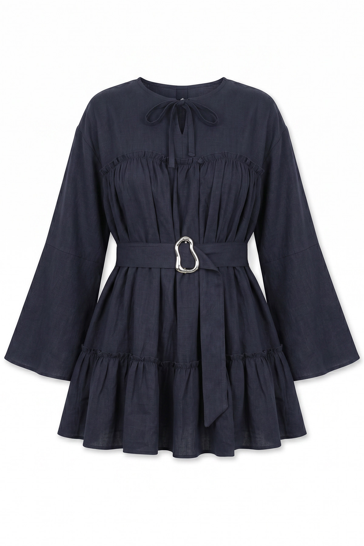 Toka Kemerli Tunik Y0135 - LACİVERT |  