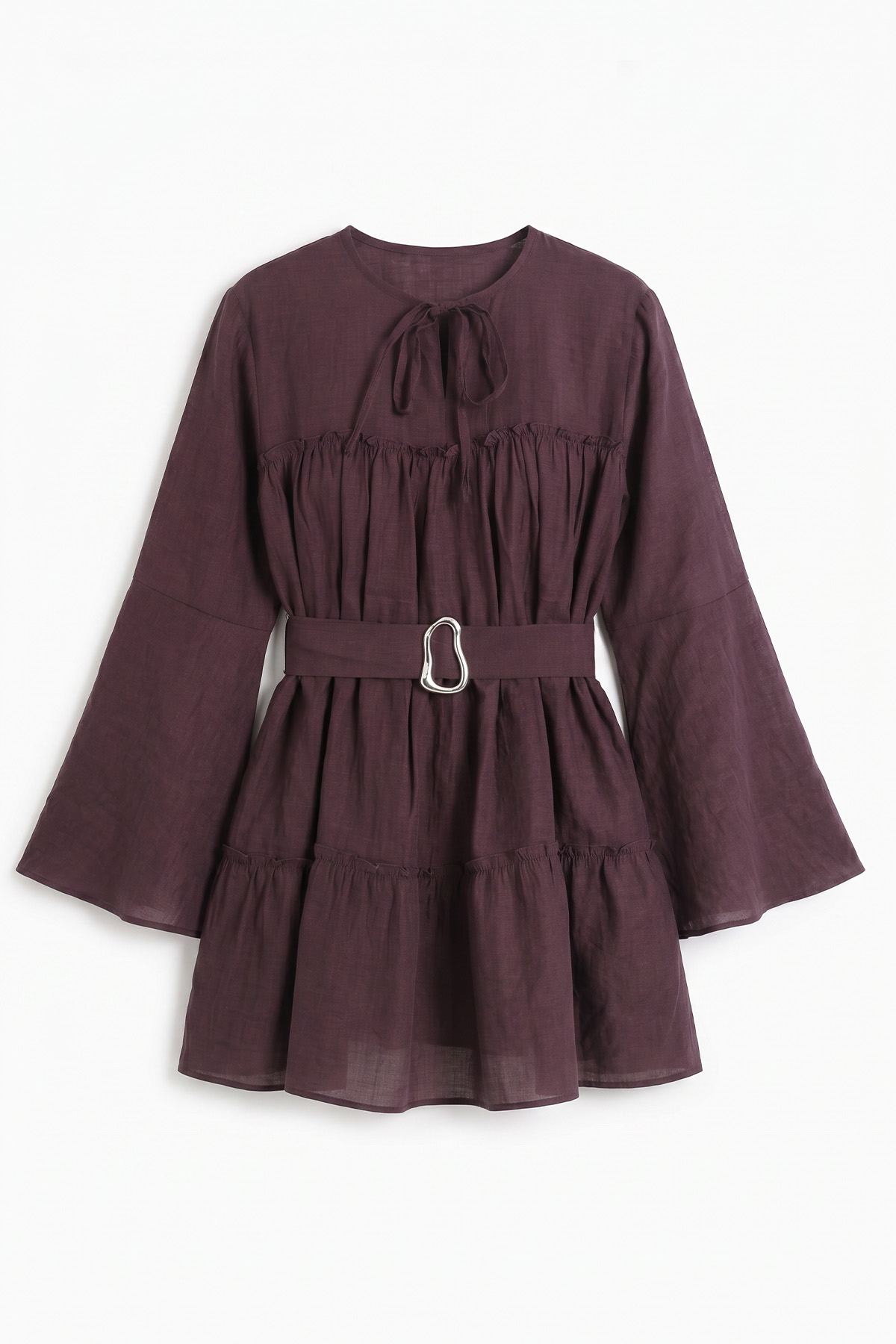 Toka Kemerli Tunik Y0135 - MÜRDÜM |  