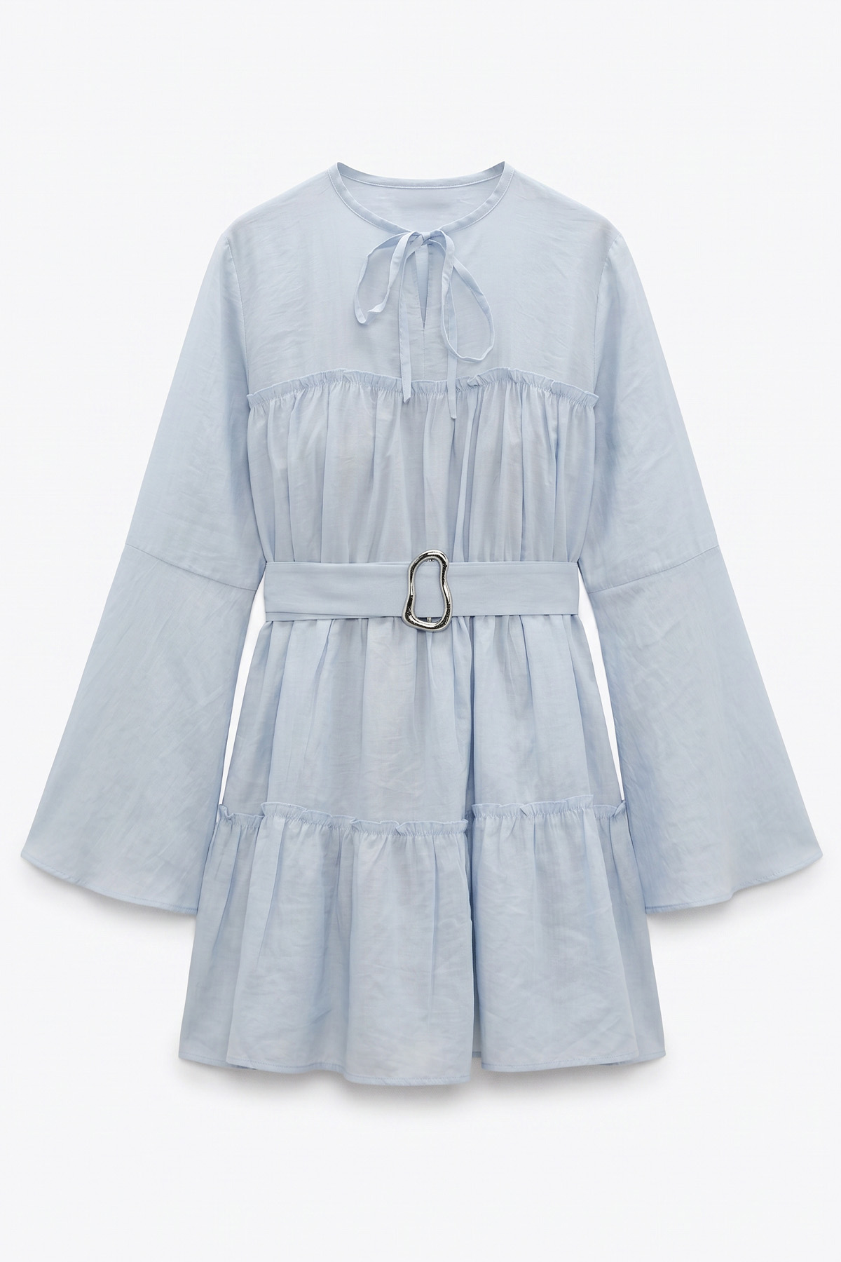 Toka Kemerli Tunik Y0135 - BEBE MAVİSİ |  