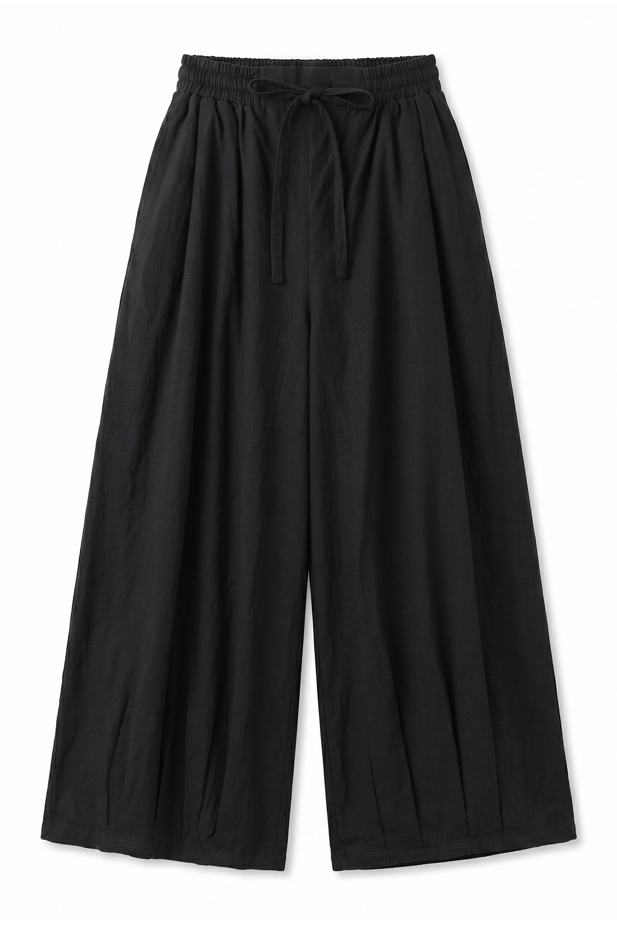 Geniş Paça Şalvar Pantolon Y0145 - SİYAH |  