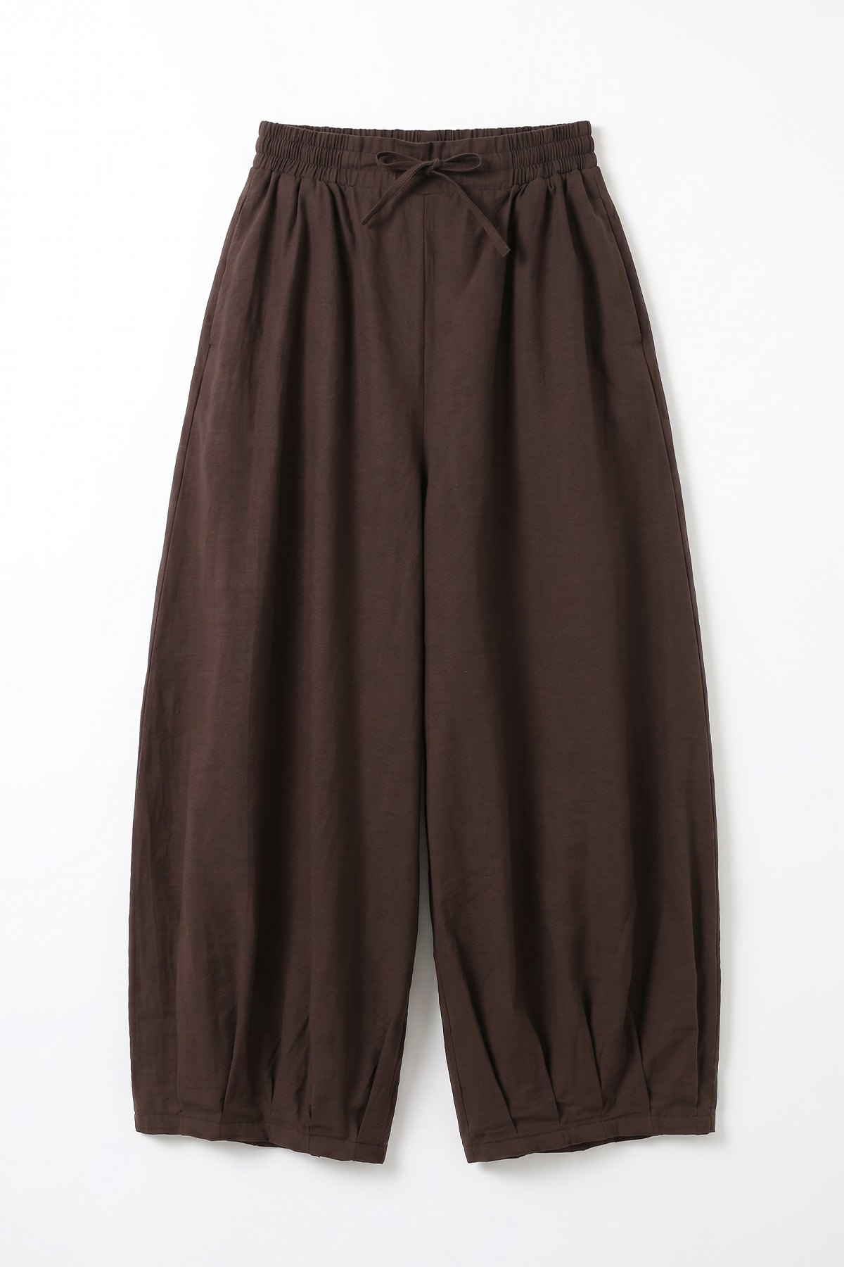 Geniş Paça Şalvar Pantolon Y0145 - KAHVERENGİ |  
