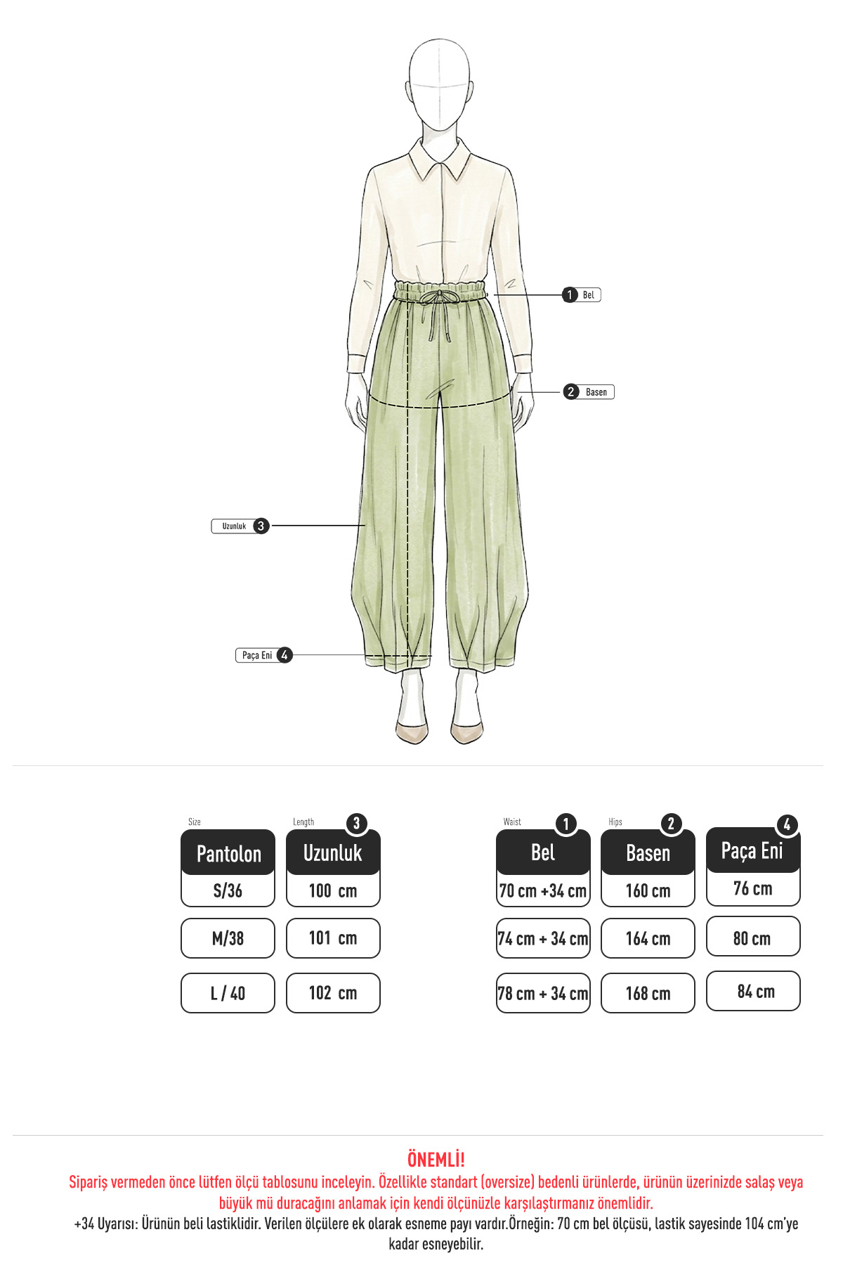 Geniş Paça Şalvar Pantolon Y0145 - MÜRDÜM |  
