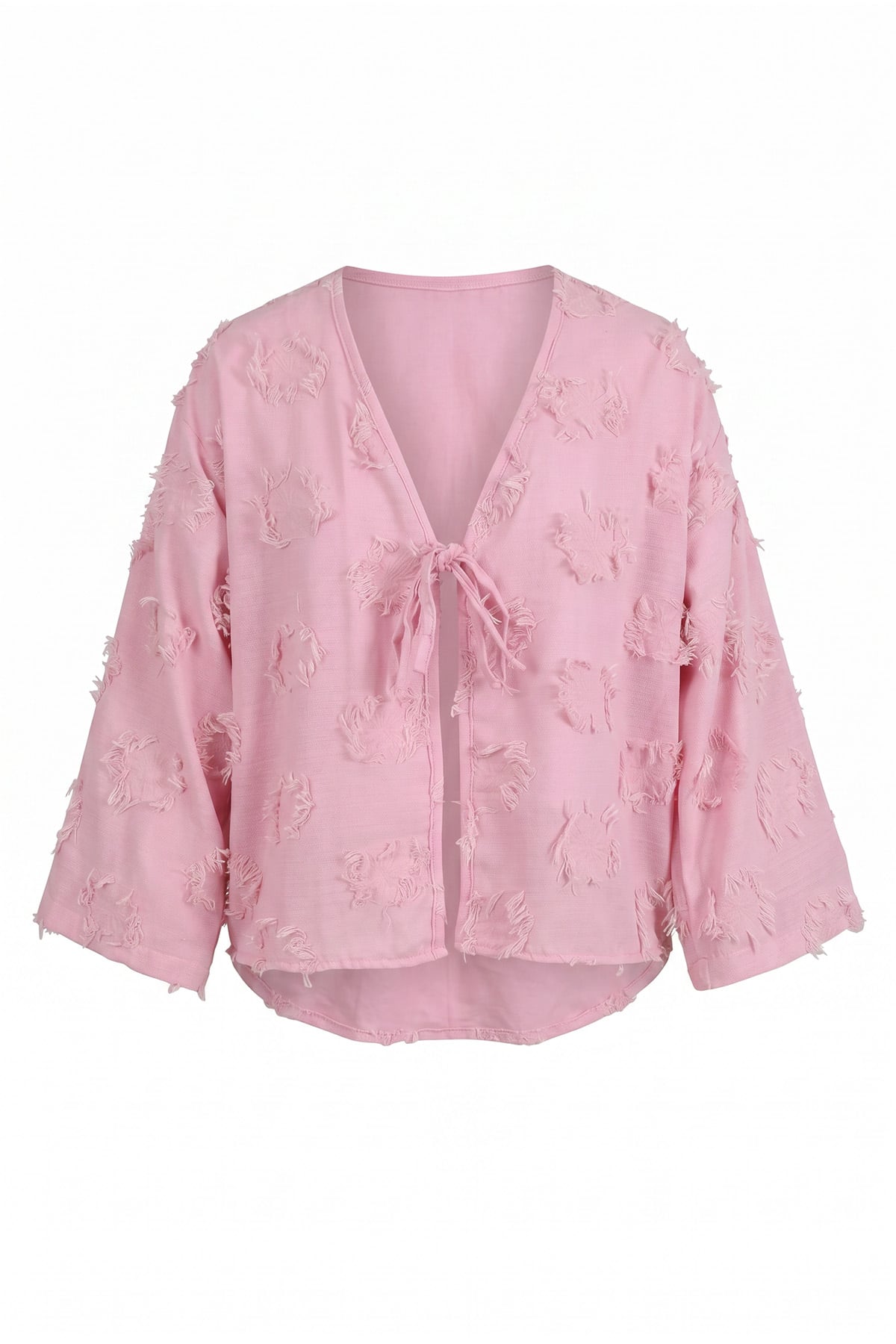 Püskül Detaylı Kimono 2352 - PEMBE |  