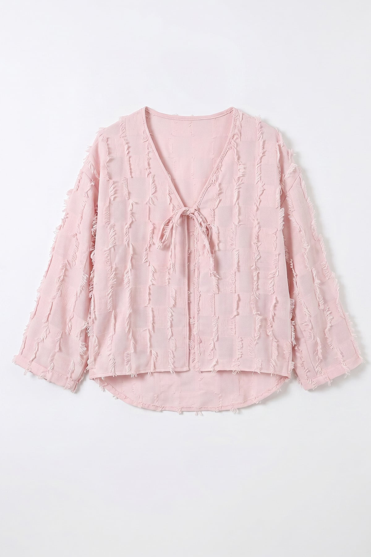 Çizgi Püsküllü Kimono 2353 - PUDRA |  