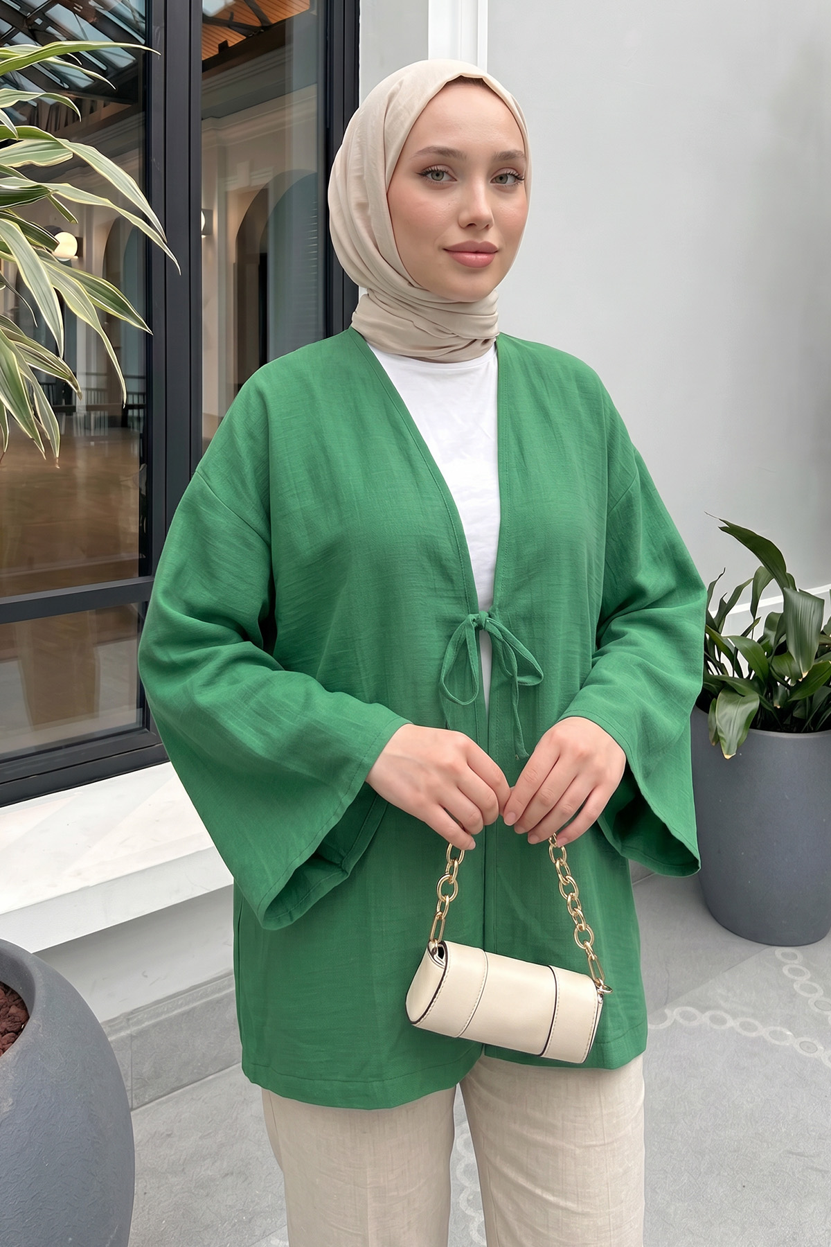 Lina Kimono 43434 - YEŞİL |  
