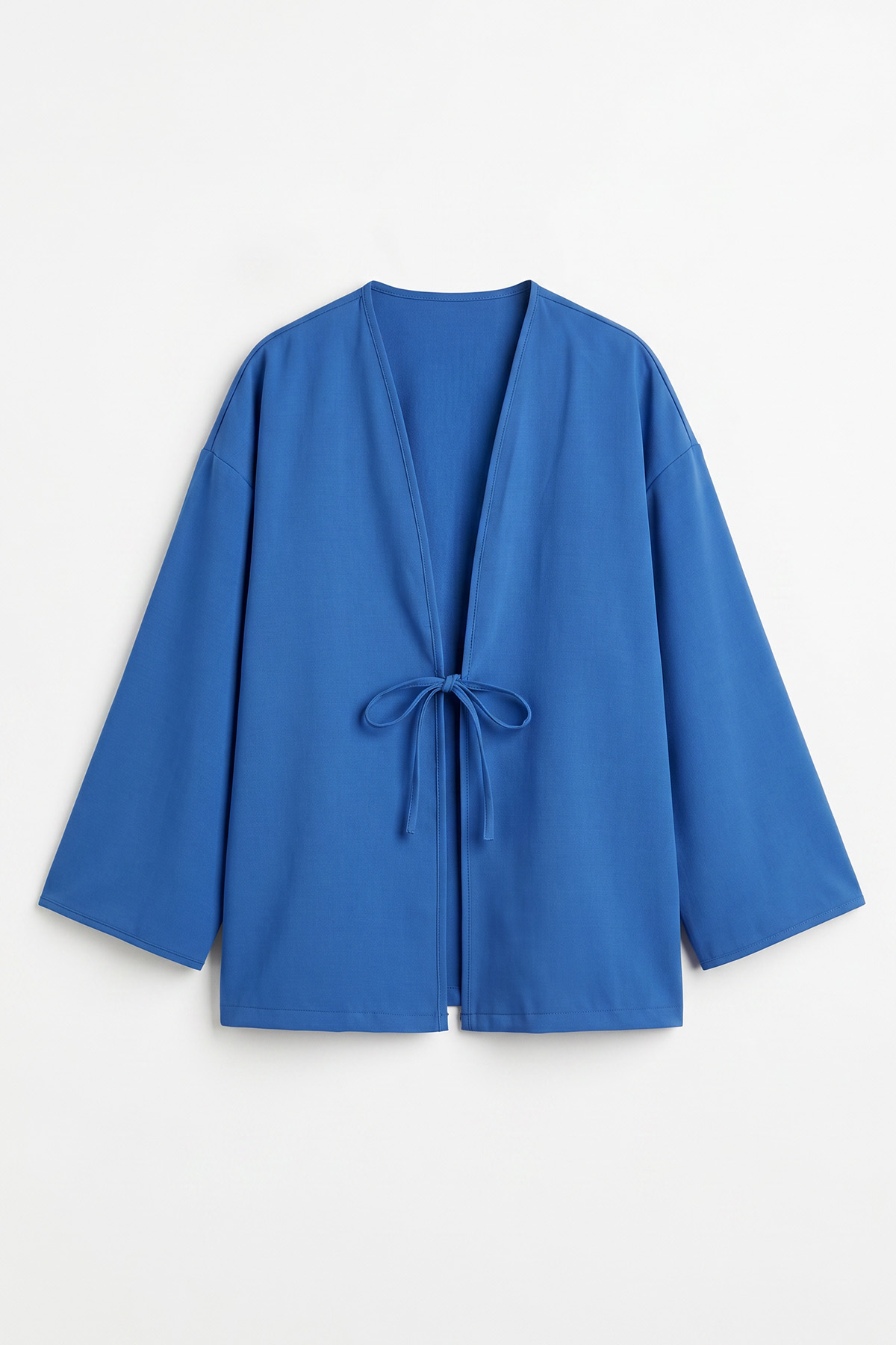 İp Bağcıklı Kimono 40046 - SAKS MAVİSİ |  