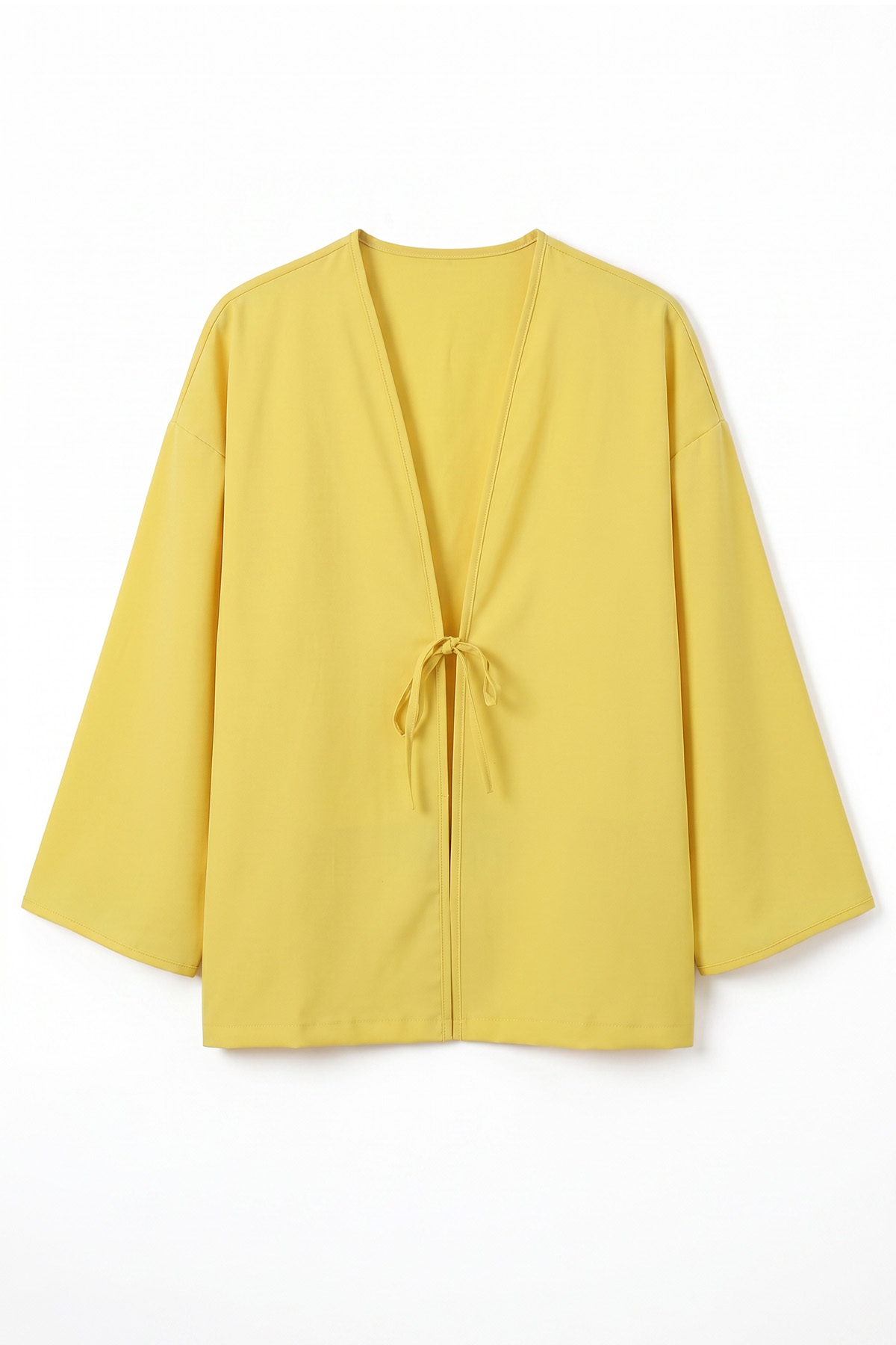 İp Bağcıklı Kimono 40046 - SARI |  