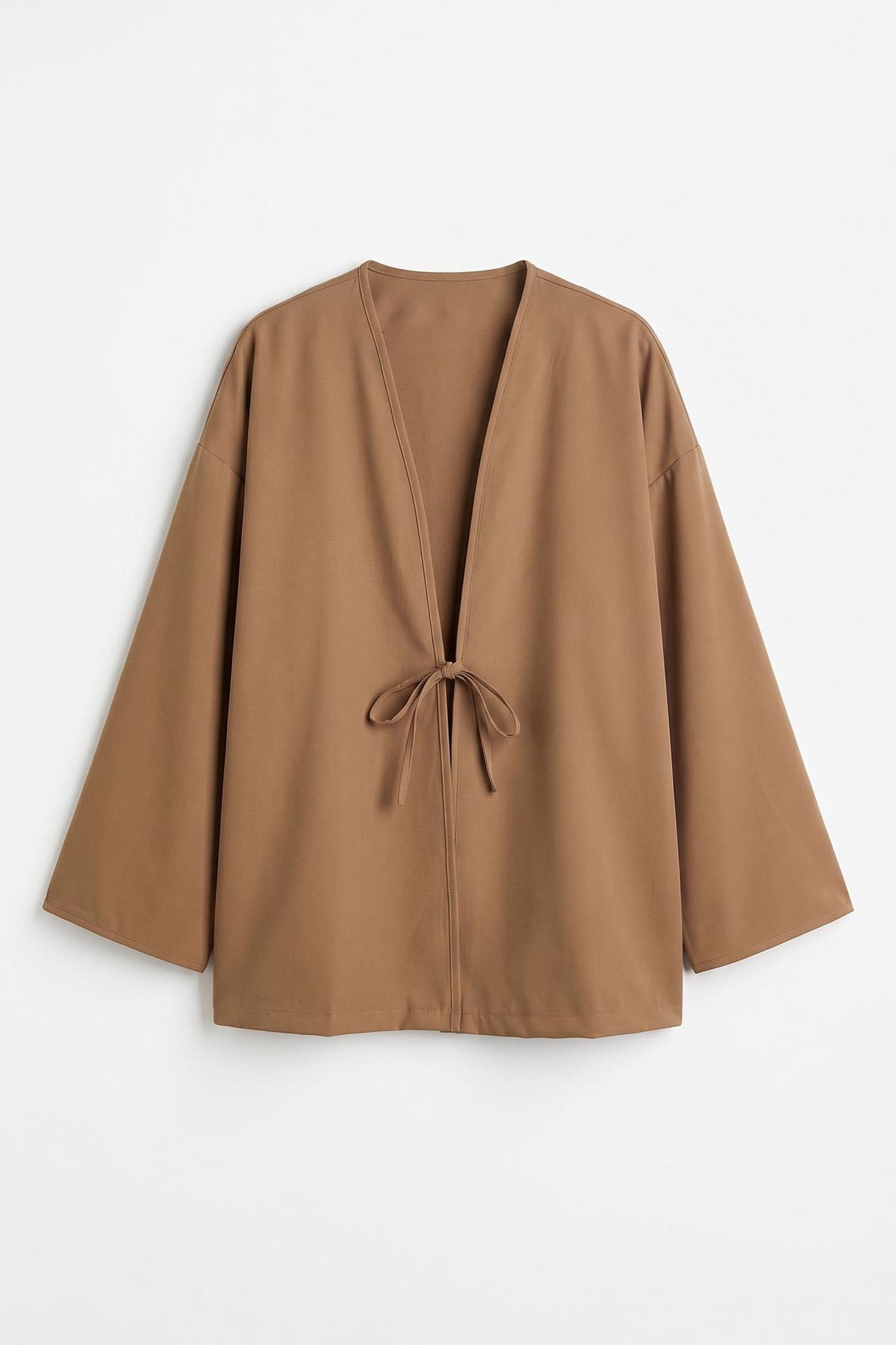 İp Bağcıklı Kimono 40046 - VİZON |  