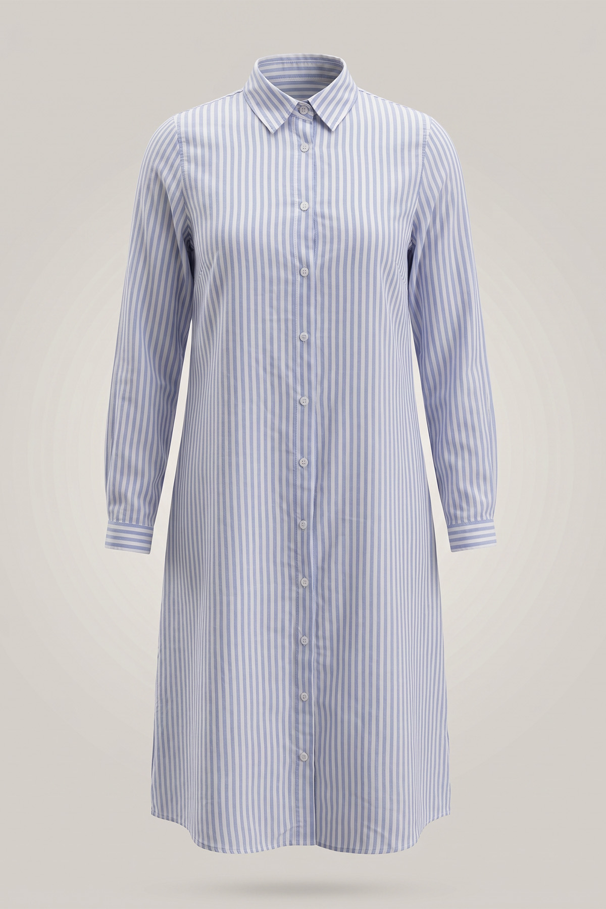 Çizgili Uzun Tunik 3125 - BEBE MAVİSİ |  