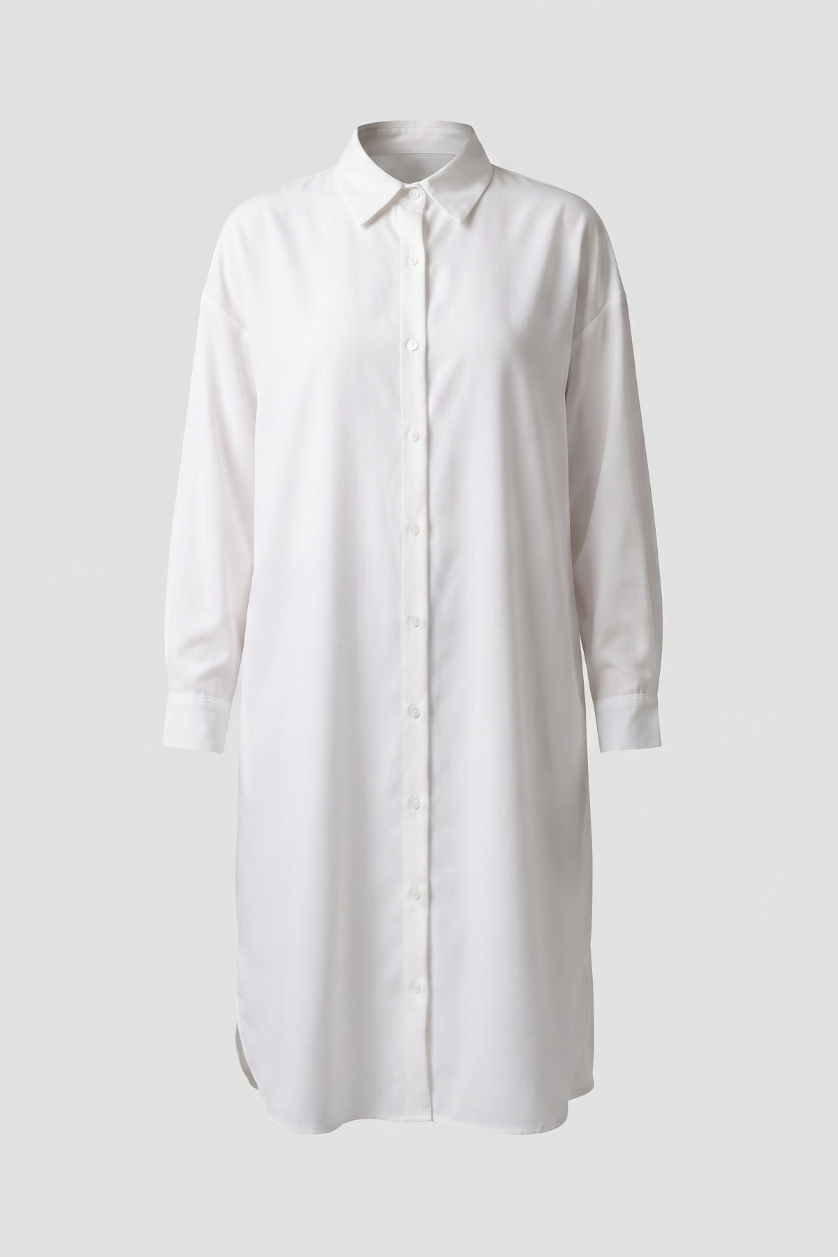 Basic Klasik Uzun Tunik 4061 - BEYAZ |  