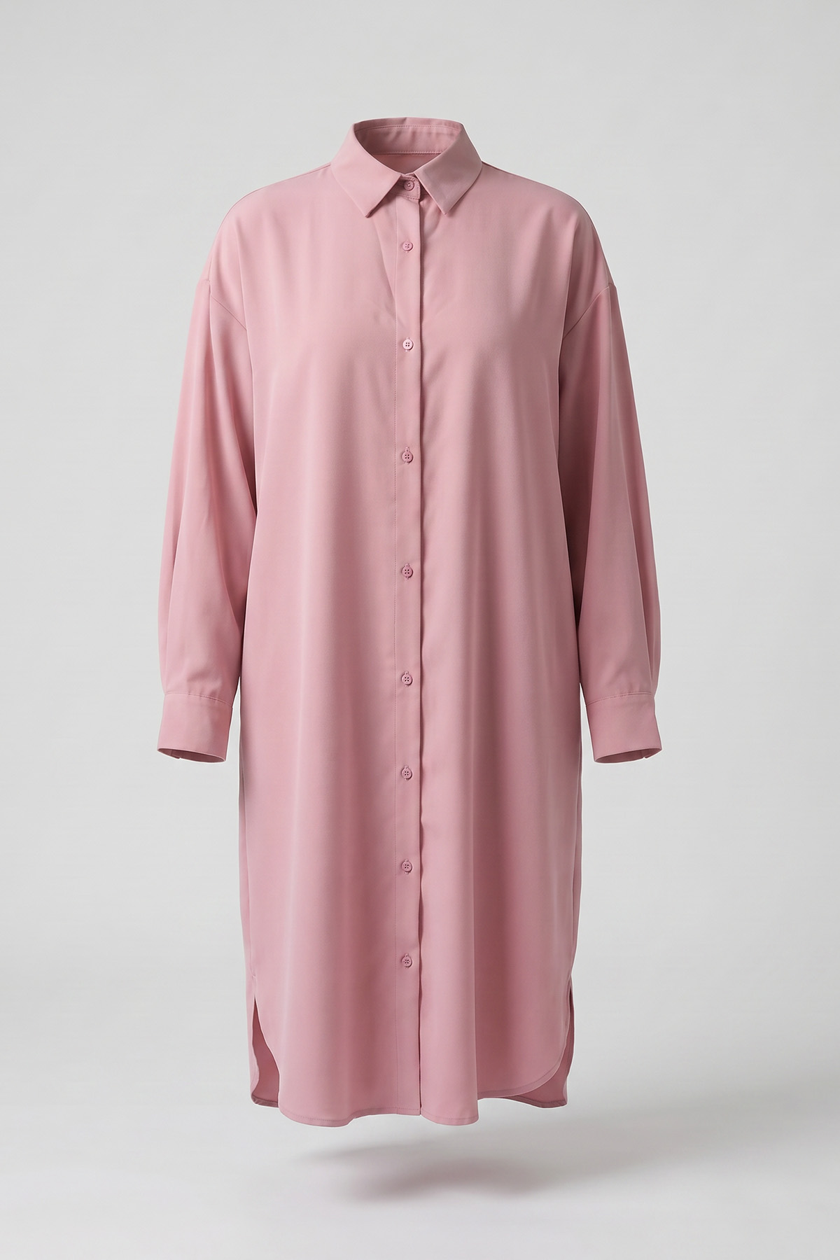 Basic Klasik Uzun Tunik 4061 - PUDRA PEMBE |  