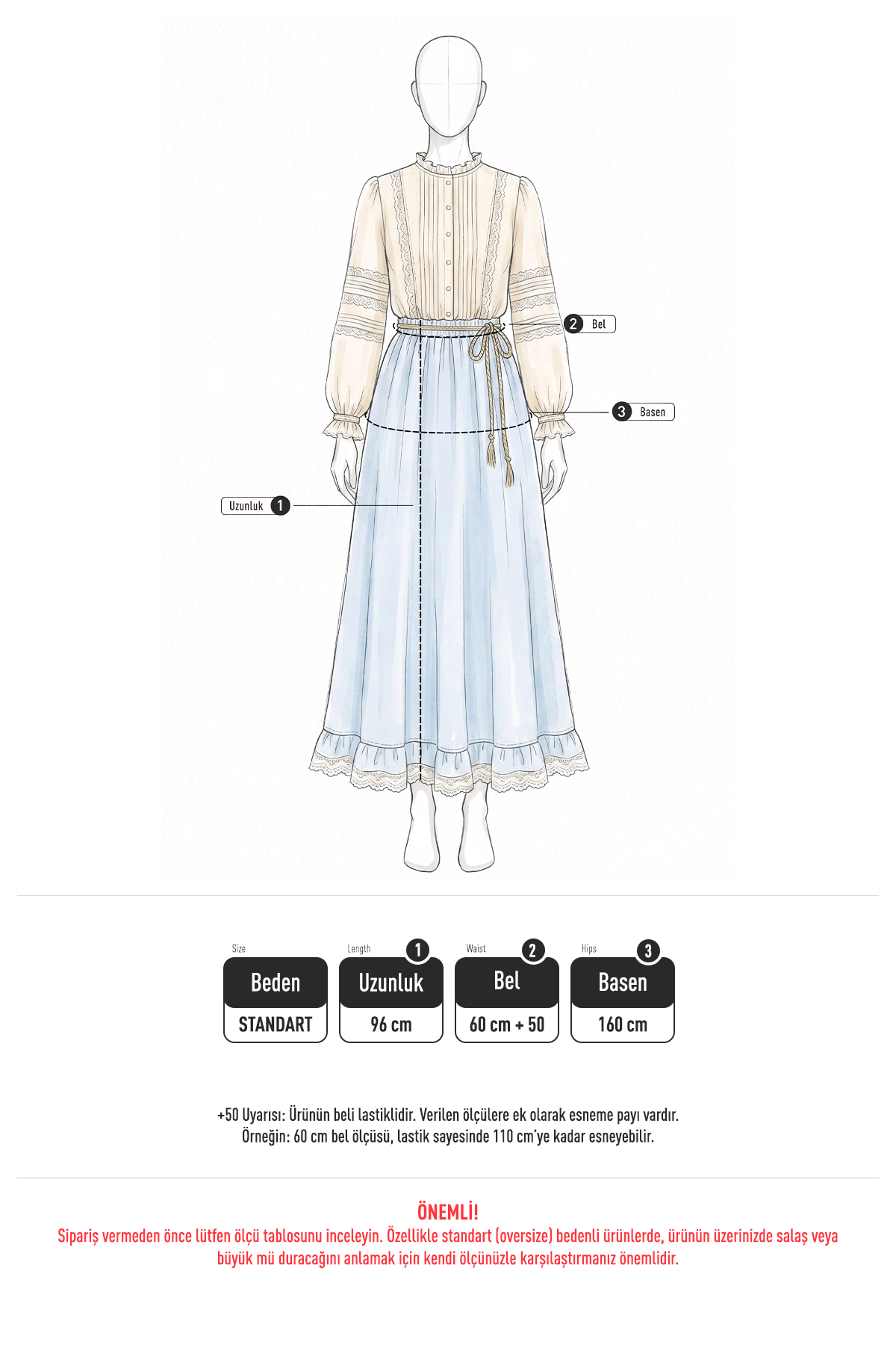 Fisto Dantelli Etek 3093 - BEBE MAVİSİ |  