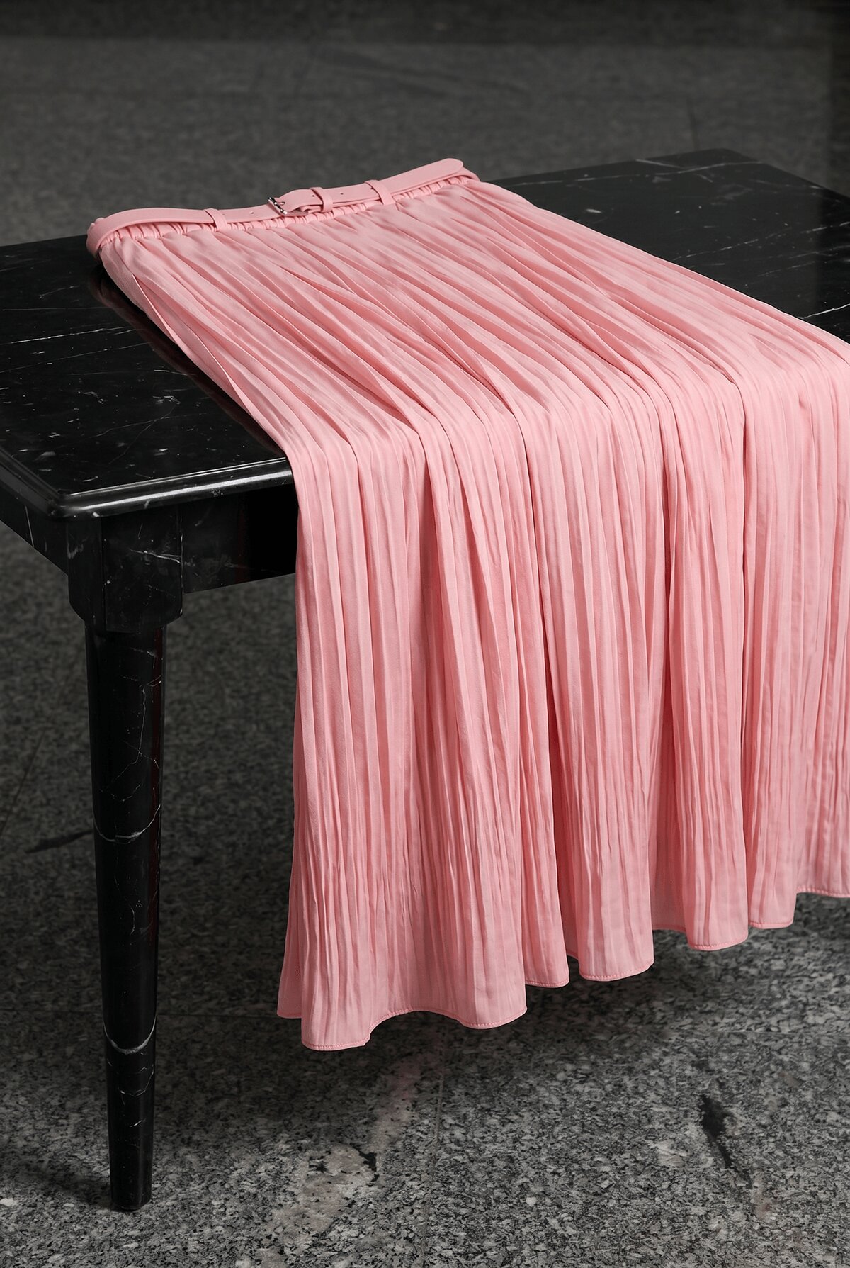 Kemerli Kraş Etek Y0148 - PEMBE |  