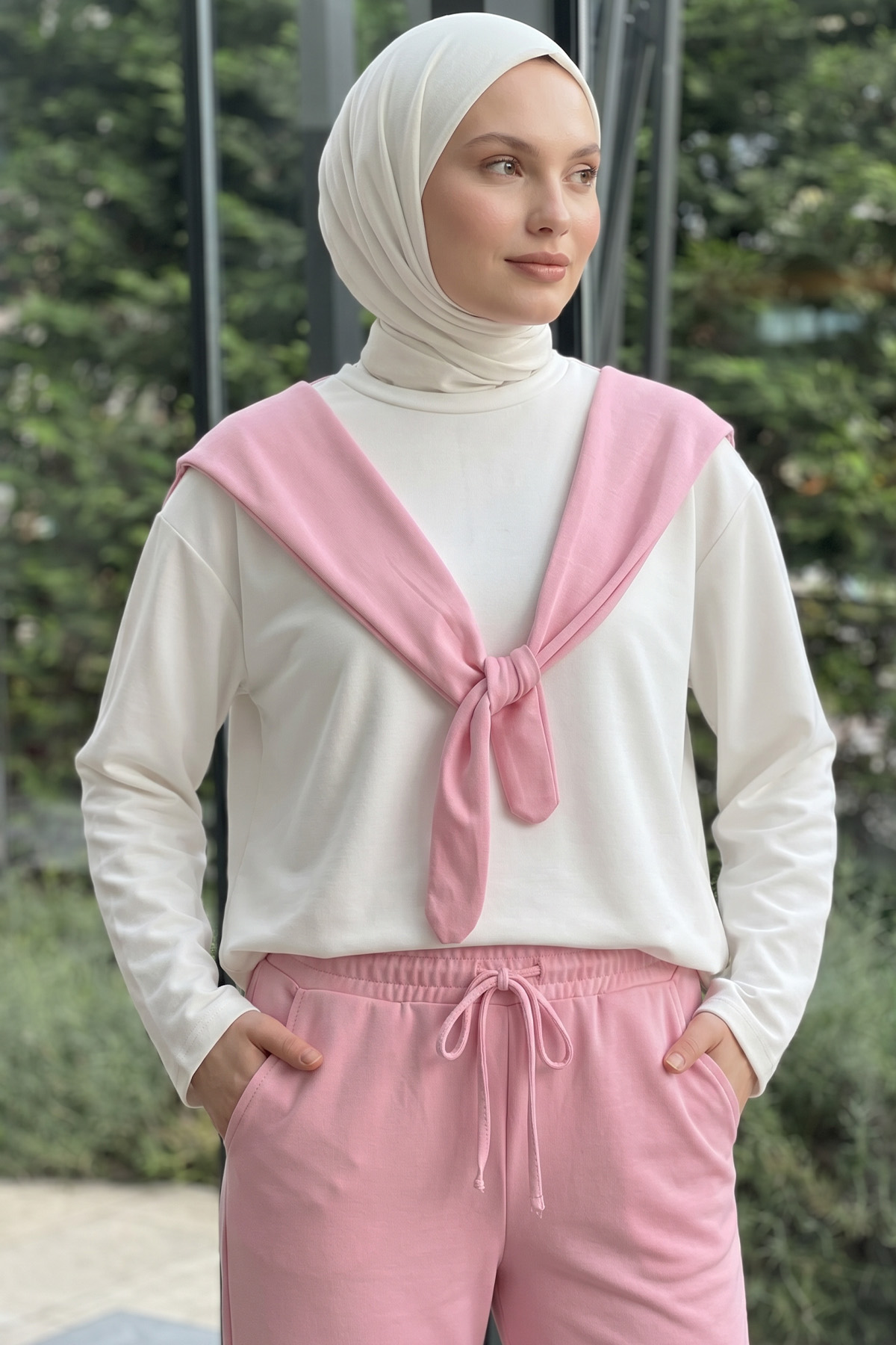 Drape Duo Takım 263006 - AÇIK PEMBE |  