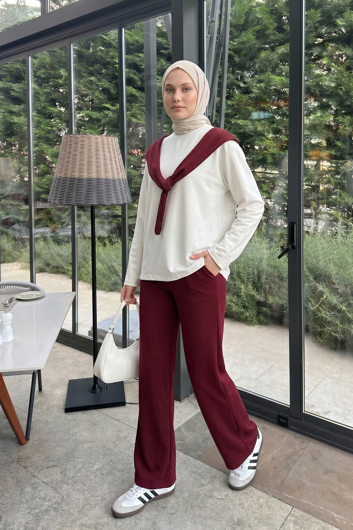 Drape Duo Takım 263006 - BORDO |  