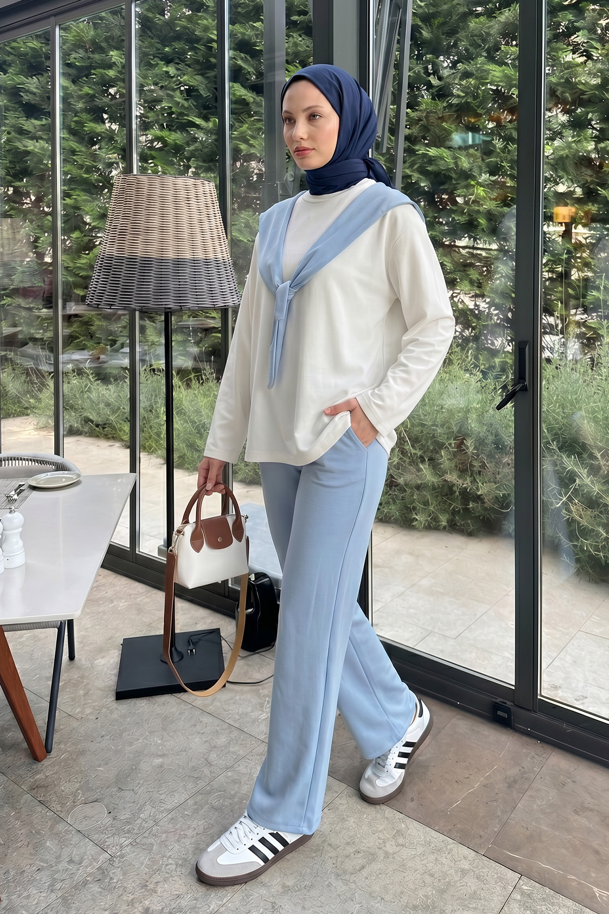 Drape Duo Takım 263006 - BEBE MAVİSİ |  