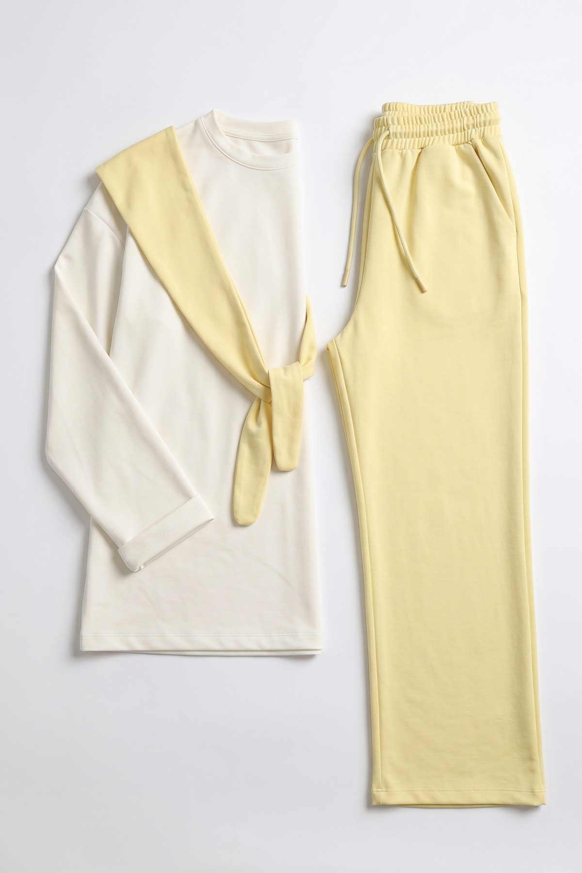 Drape Duo Takım 263006 - TEREYAĞ SARISI |  