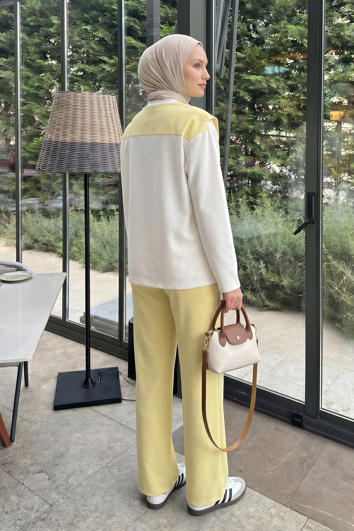 Drape Duo Takım 263006 - TEREYAĞ SARISI |  