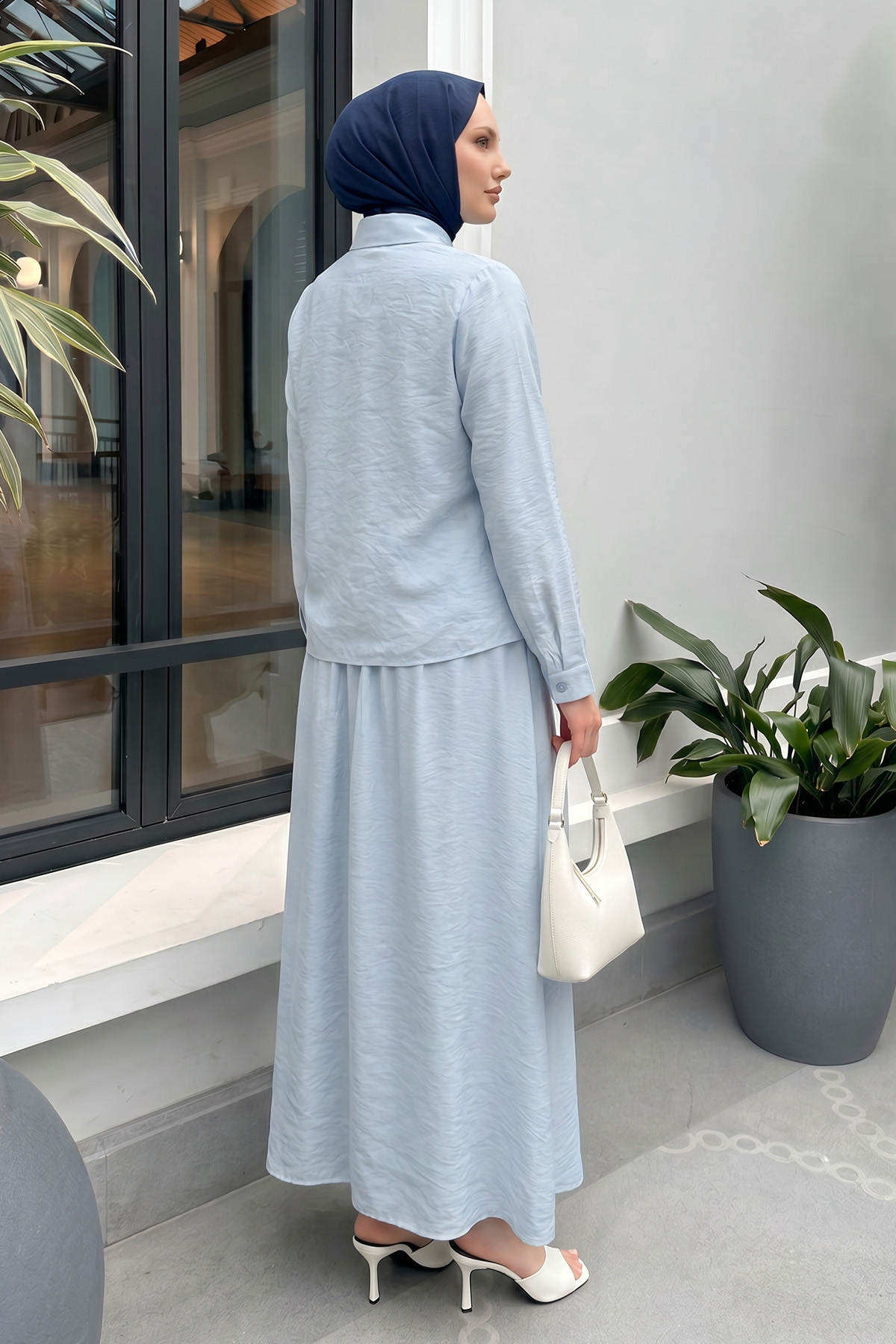 Taş Detaylı Takım 494004 - BEBE MAVİSİ |  