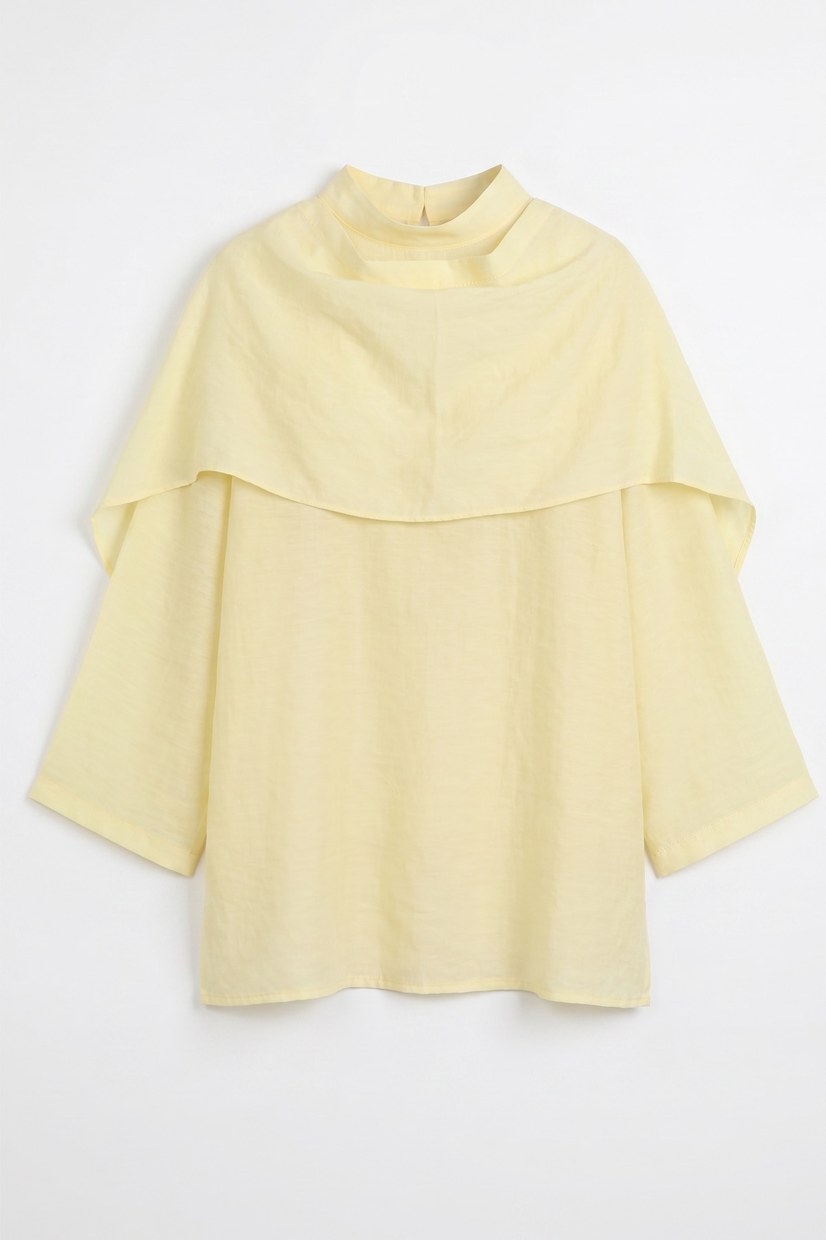 Şal Detaylı Tunik Y0151 - AÇIK SARI |  