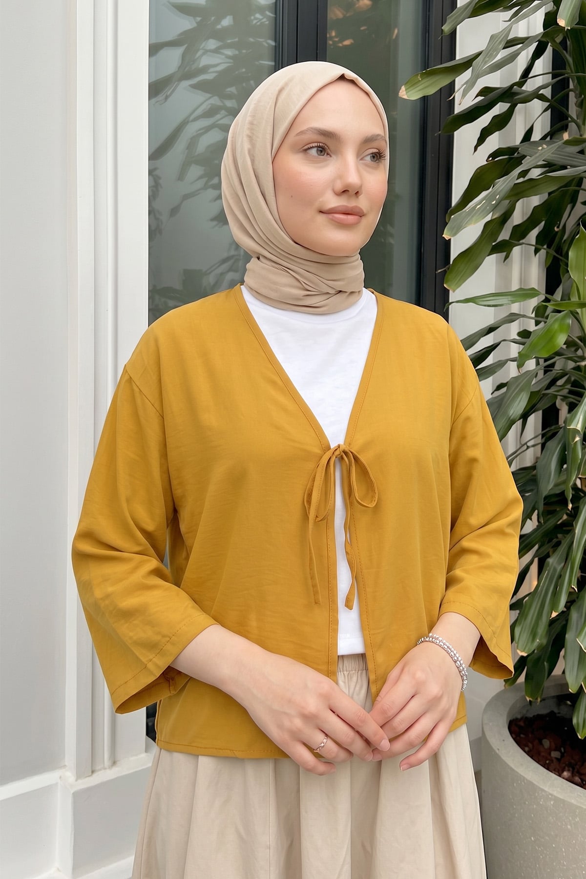 İp Bağcıklı Kimono 2362 - HARDAL |  