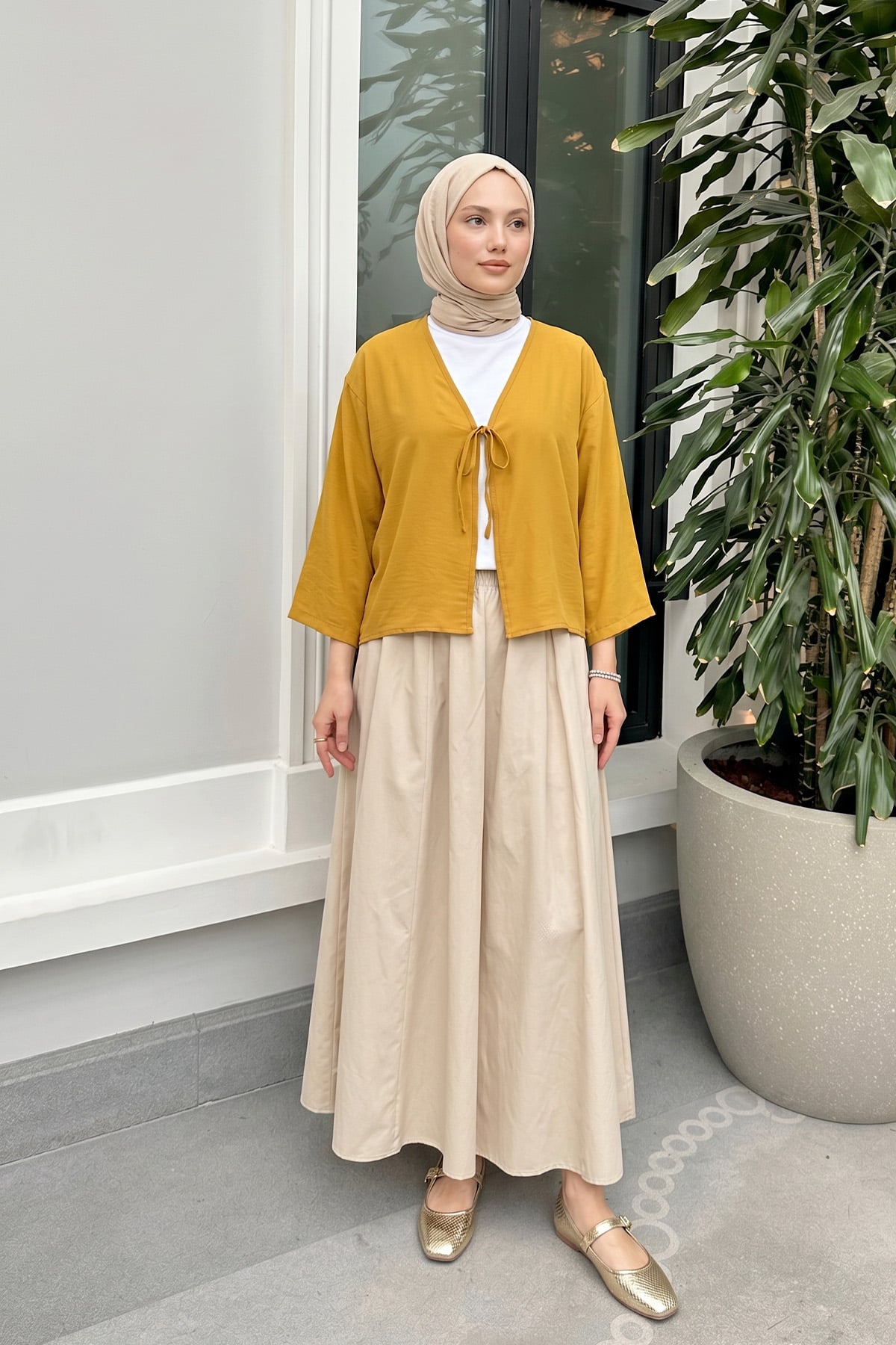 İp Bağcıklı Kimono 2362 - HARDAL |  