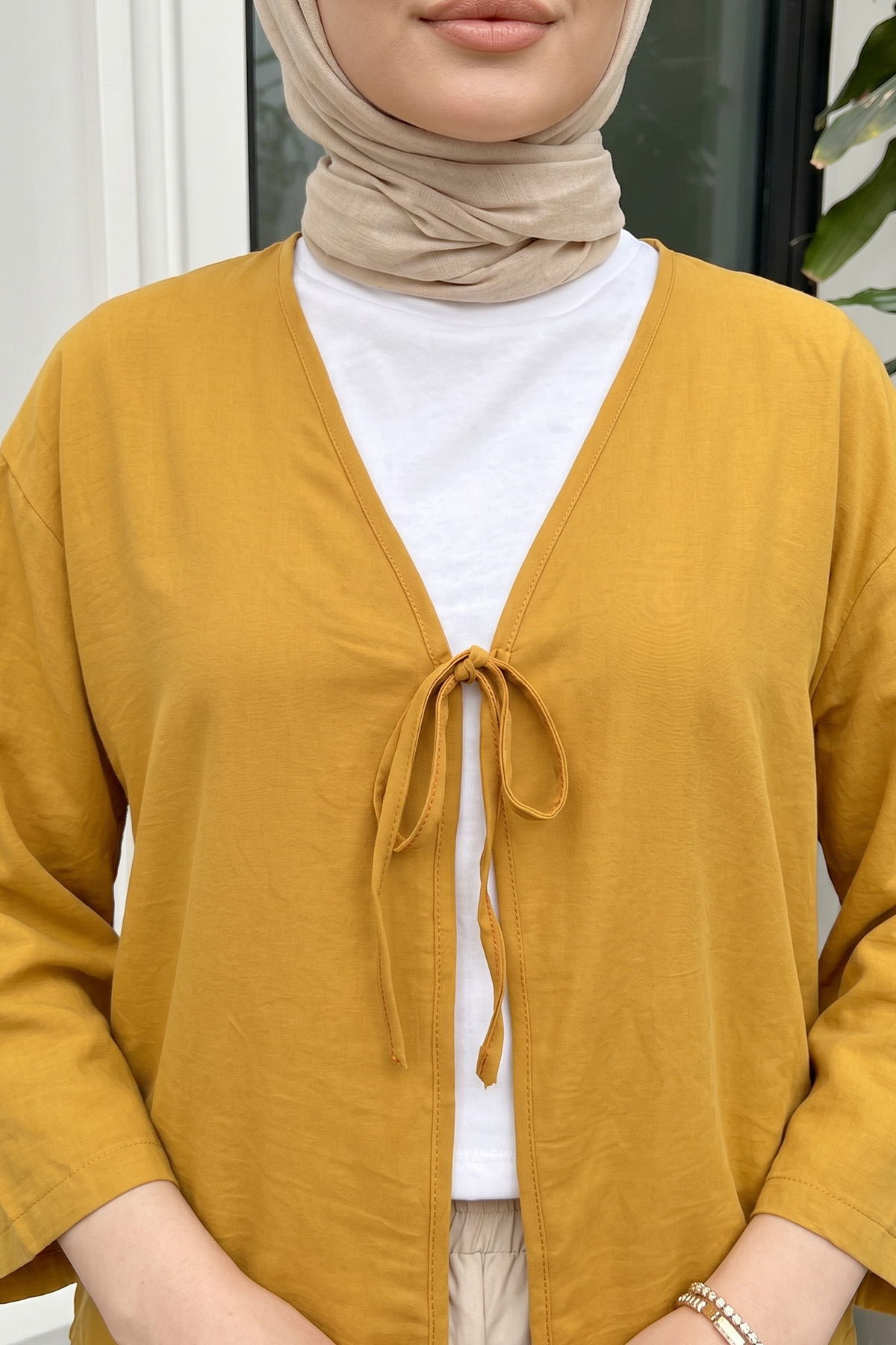 İp Bağcıklı Kimono 2362 - HARDAL |  