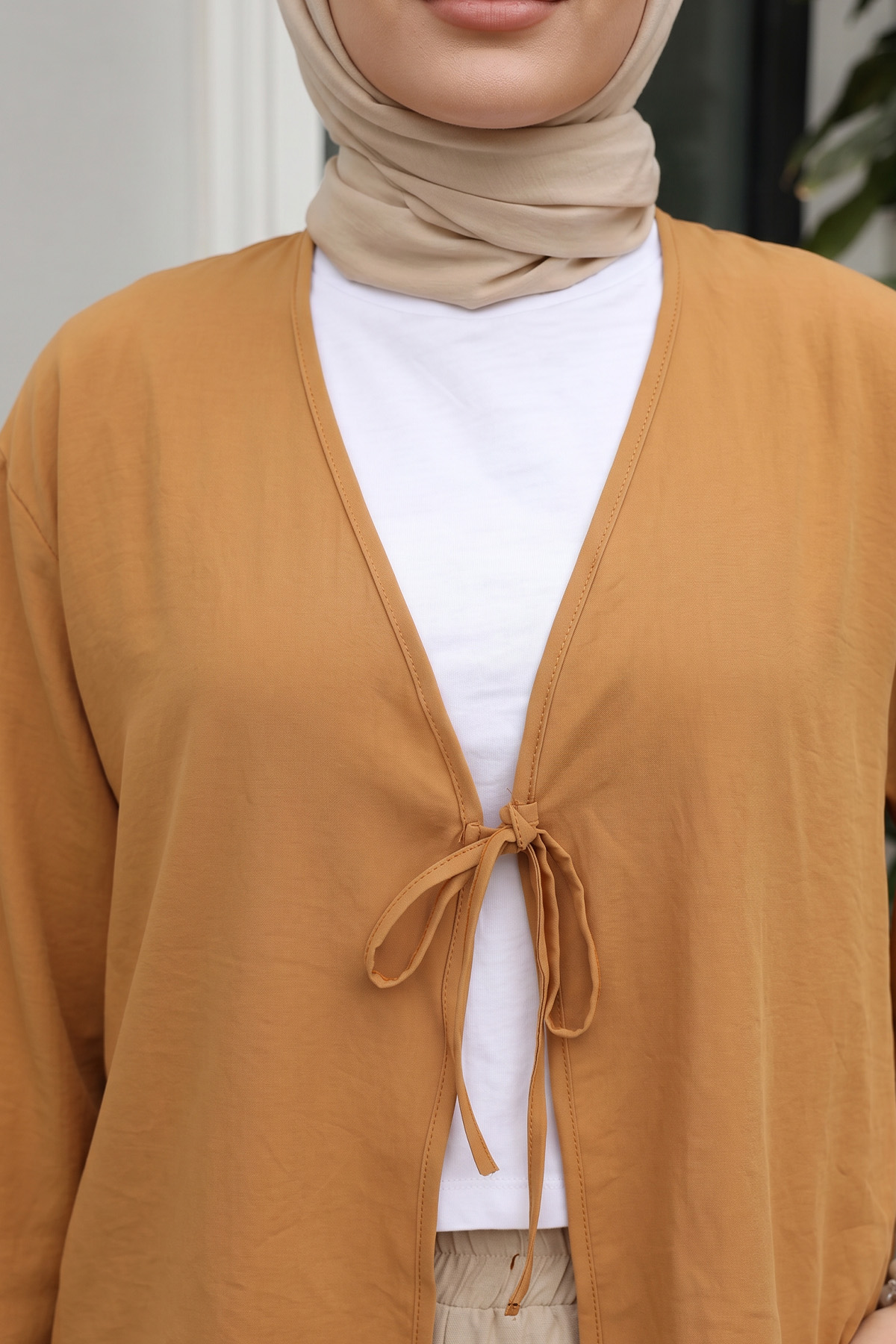 İp Bağcıklı Kimono 2362 - AÇIK TABA |  