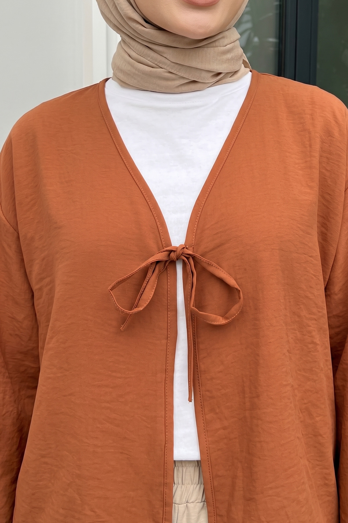 İp Bağcıklı Kimono 2362 - TABA |  