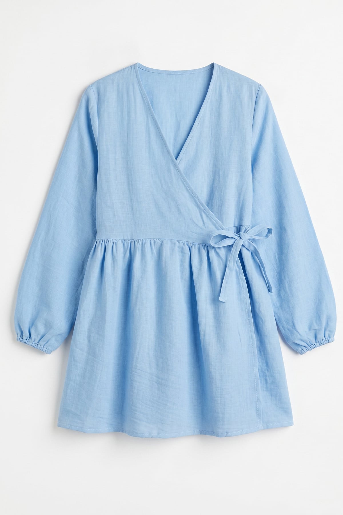 Çapraz Bağlamalı Kimono 43458 - BEBE MAVİSİ |  