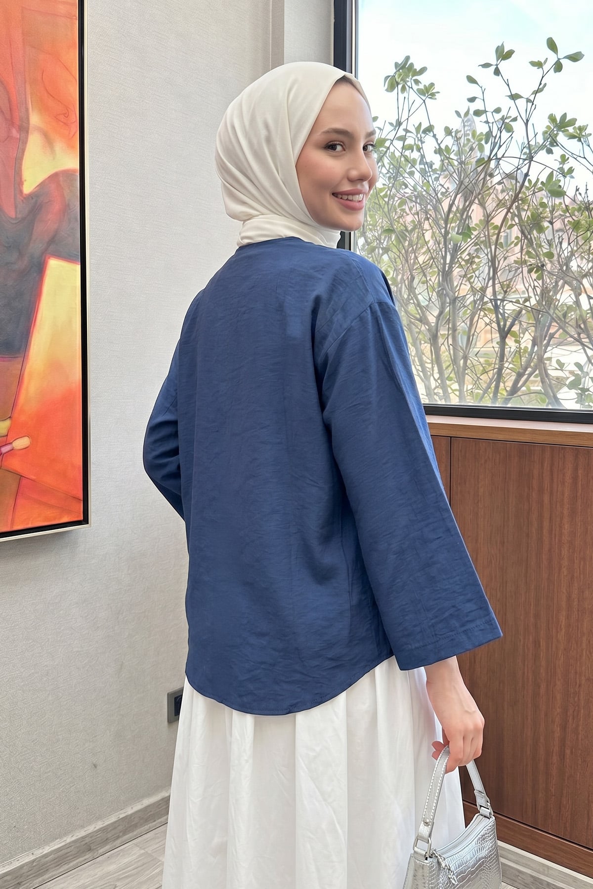 Lora Kimono 2351 - LACİVERT |  