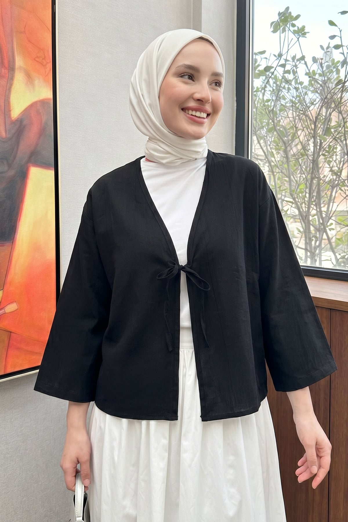 Lora Kimono 2351 - SİYAH |  