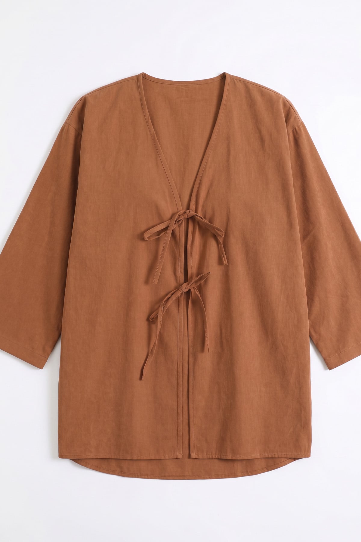 Çift Bağcıklı Uzun Kimono 262353 - TARÇIN |  