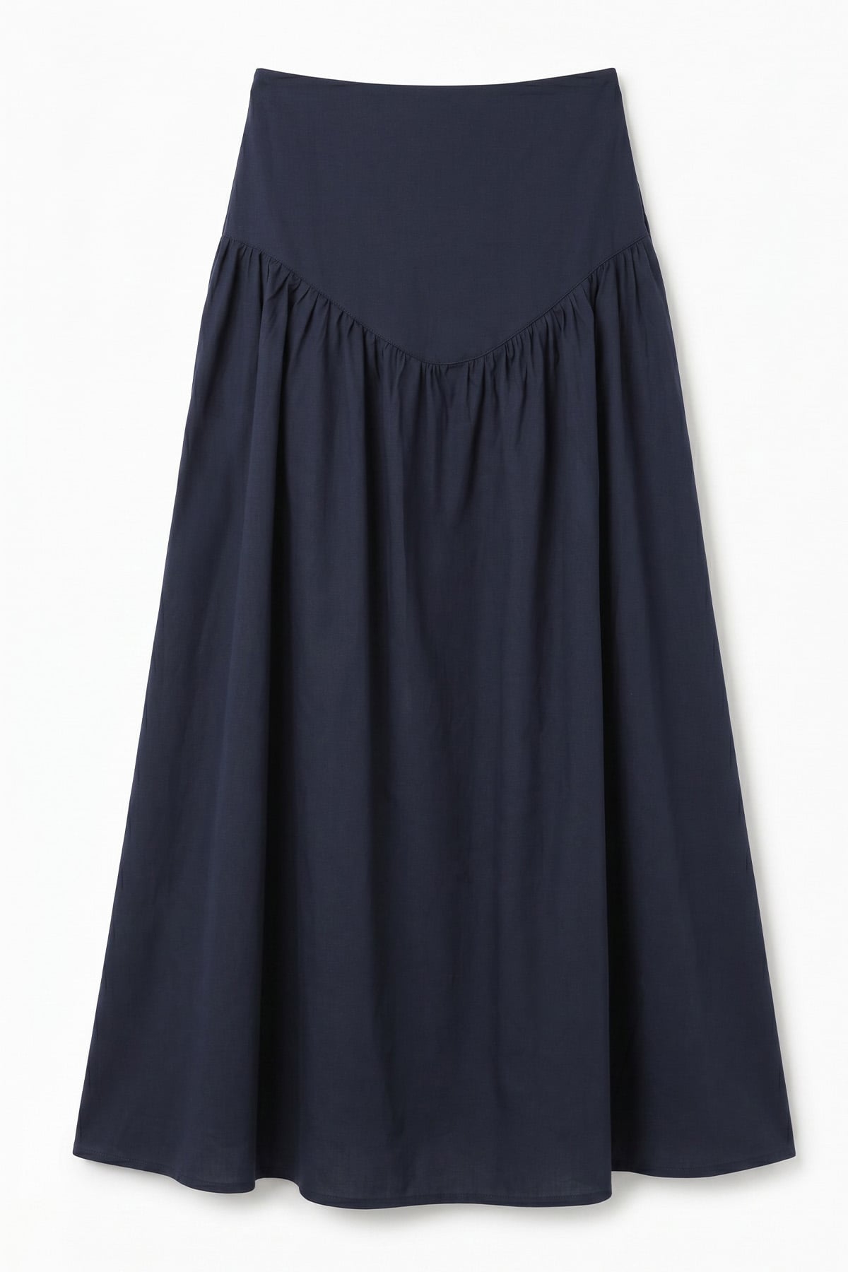 Bel Korsajlı Poplin Etek 26061 - LACİVERT |  