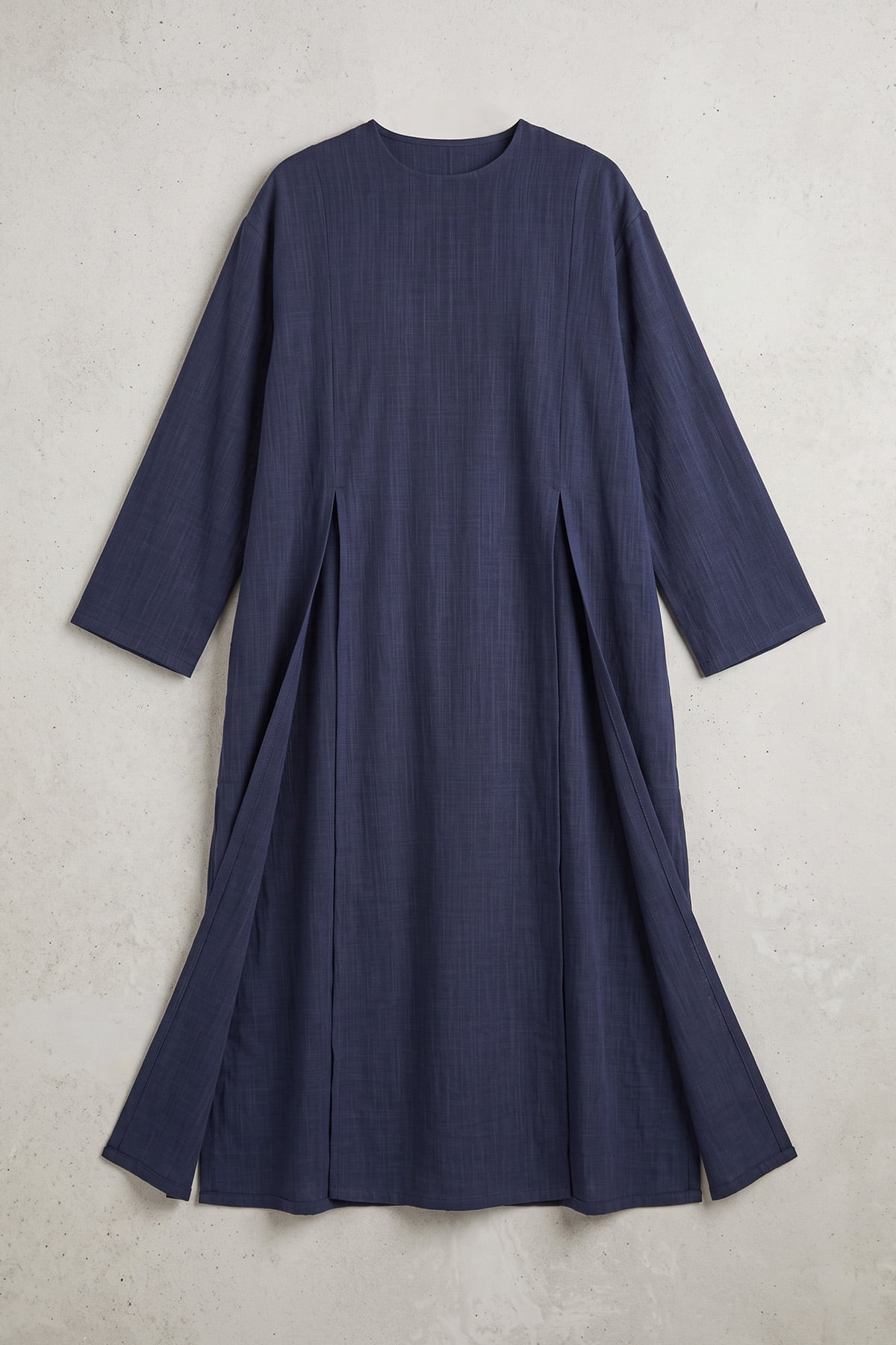  Yırtmaçlı Uzun Tunik Y0162 - LACİVERT | zenne.com 
